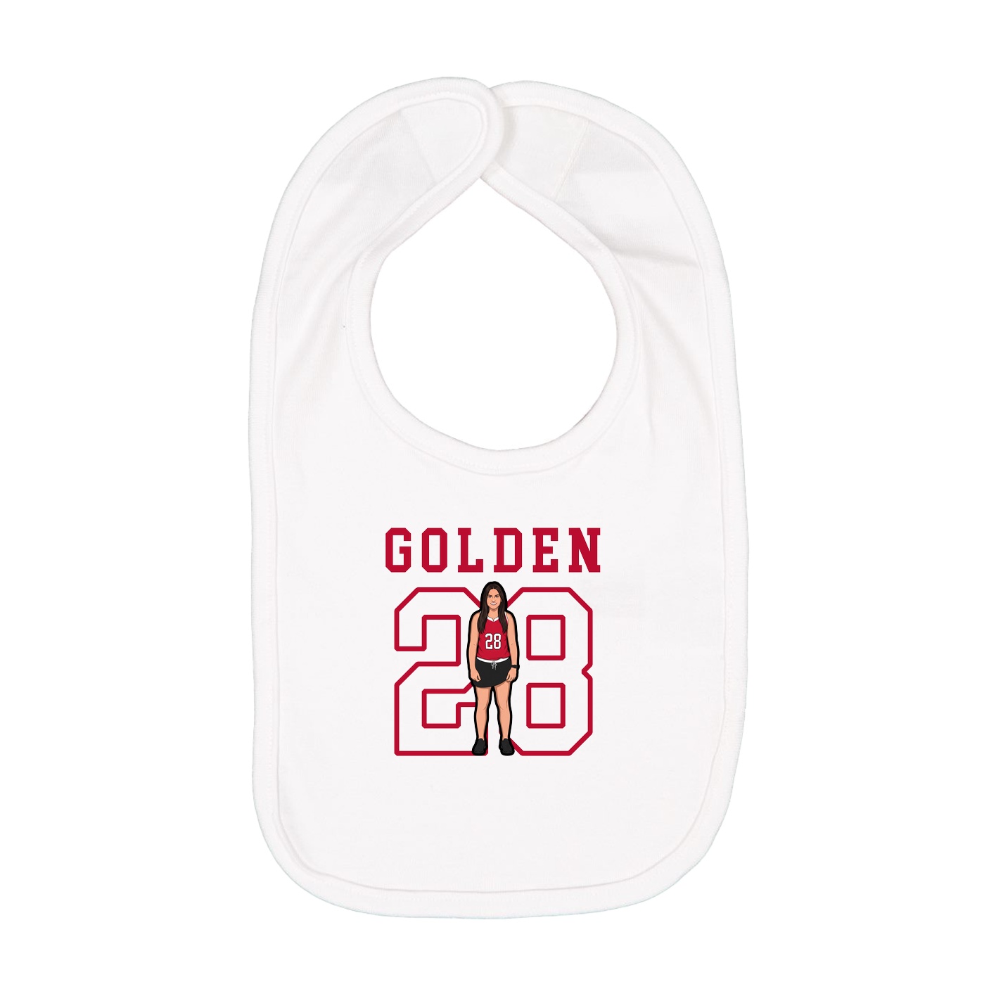 Infant Bib — Shirsey in White