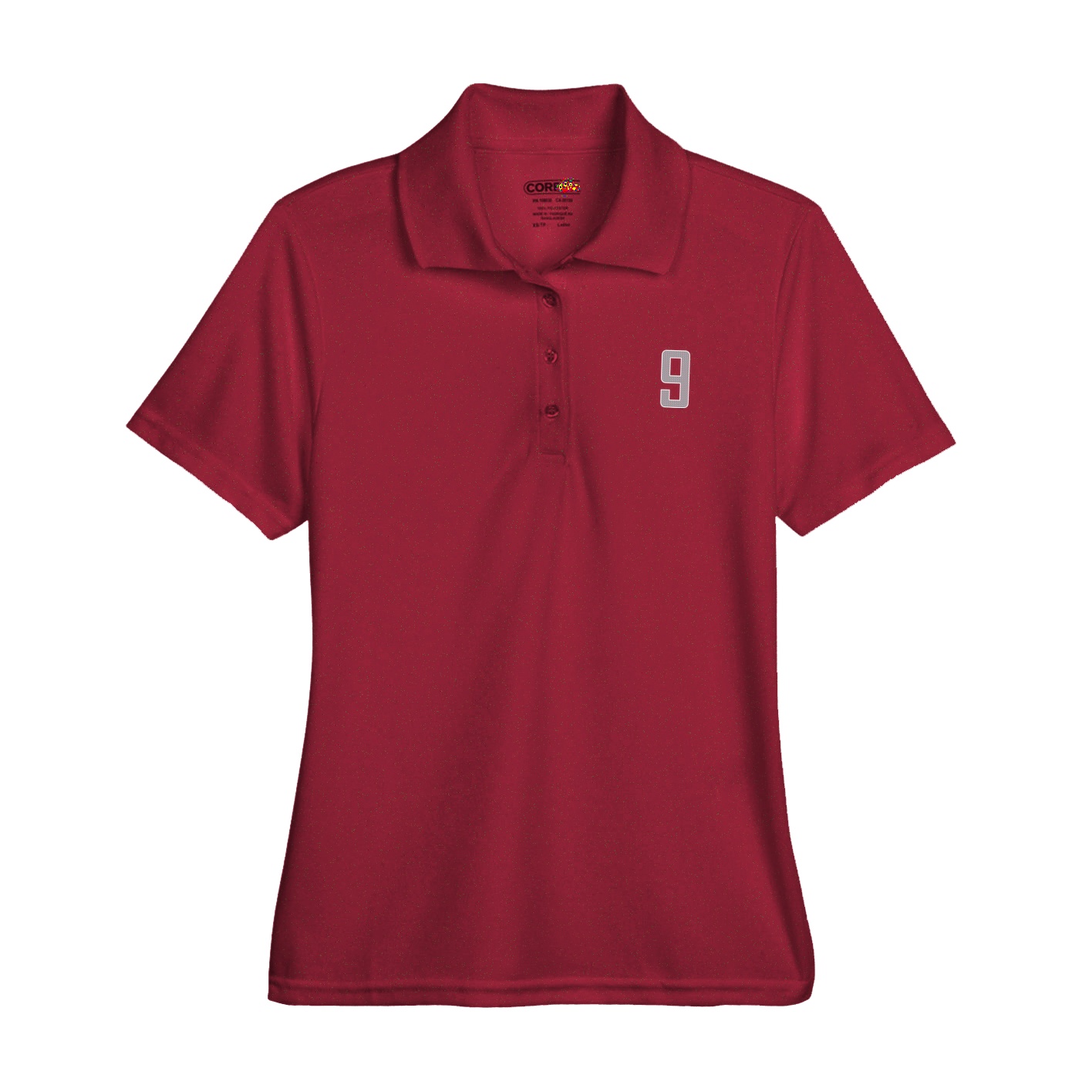 Womens Performance Polo — Front Shirsy in Red