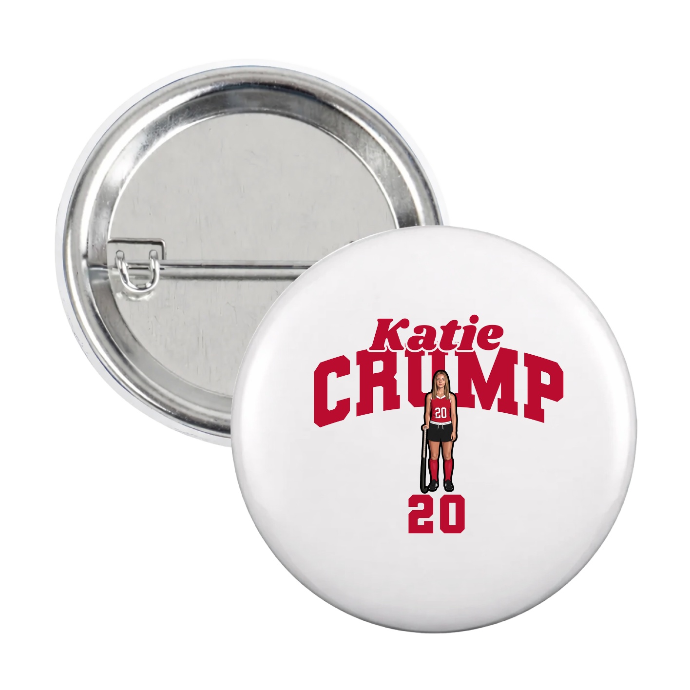 Game Day Button — Signature Arch in White