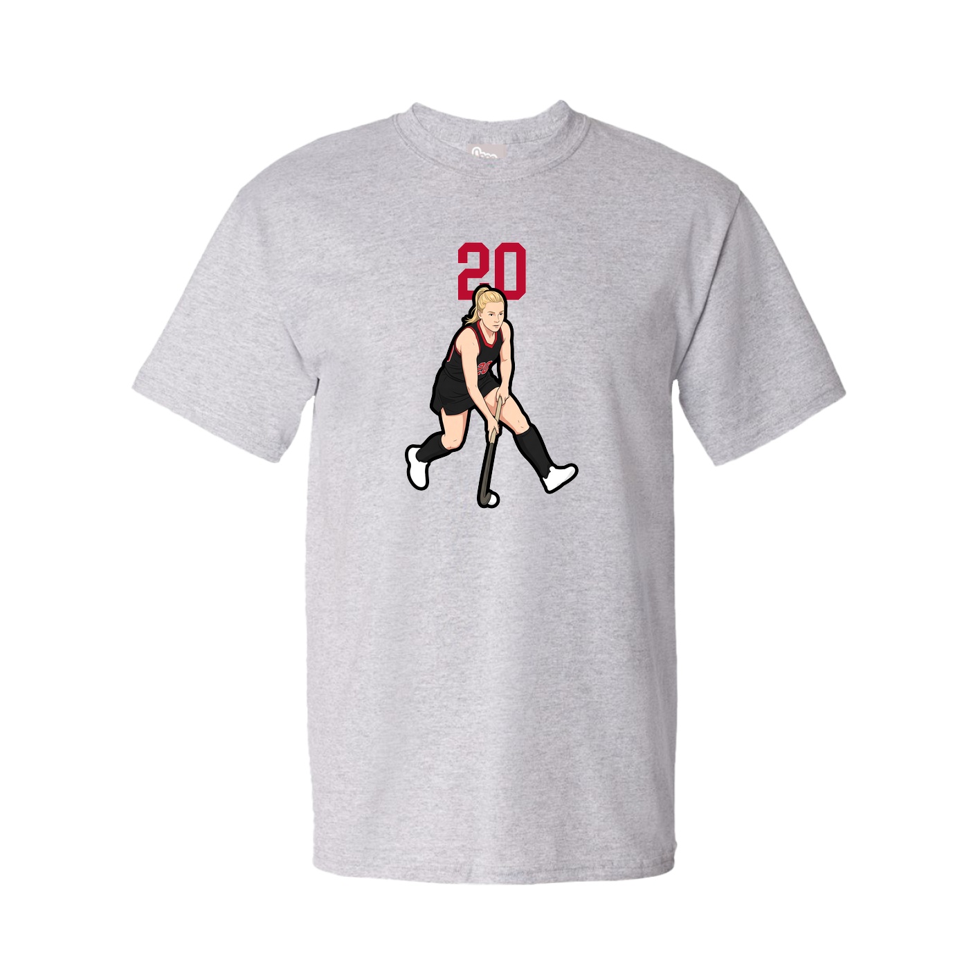 Tee — Number Top in Grey