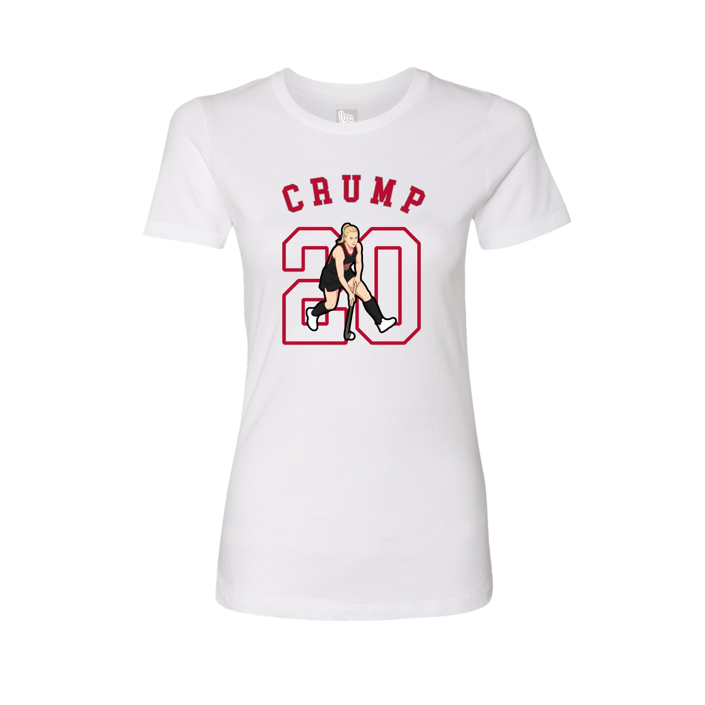 Fitted Women's Tee — Shirsey Arch in White