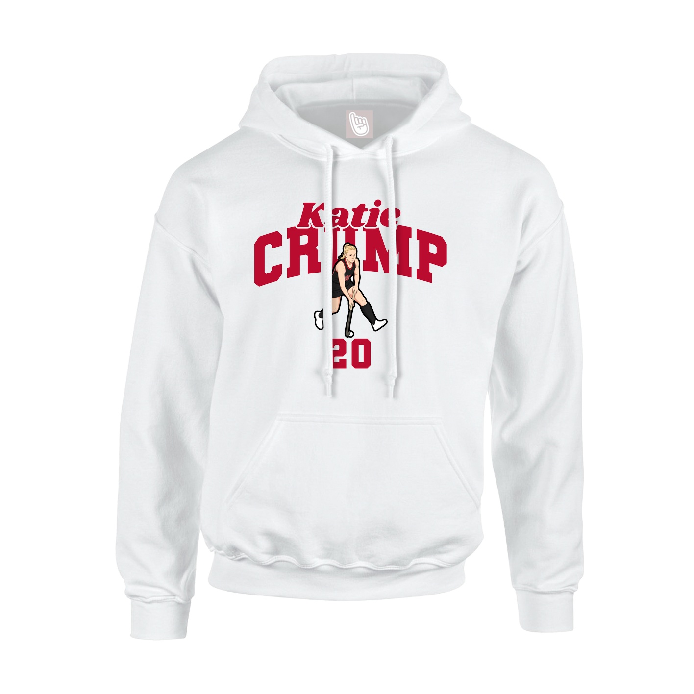 Hoodie — Signature Arch in White