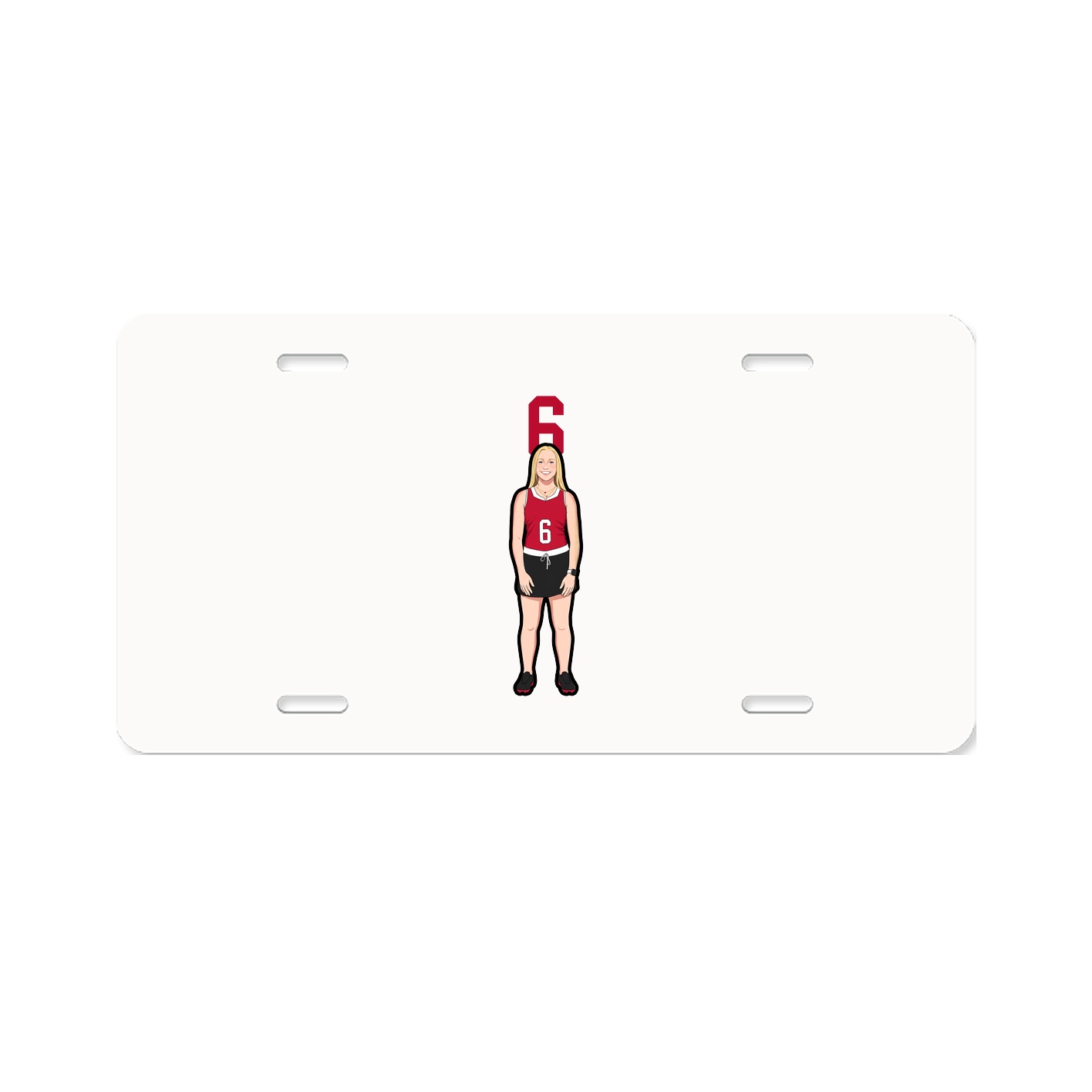 License Plate — Number Top in Classic