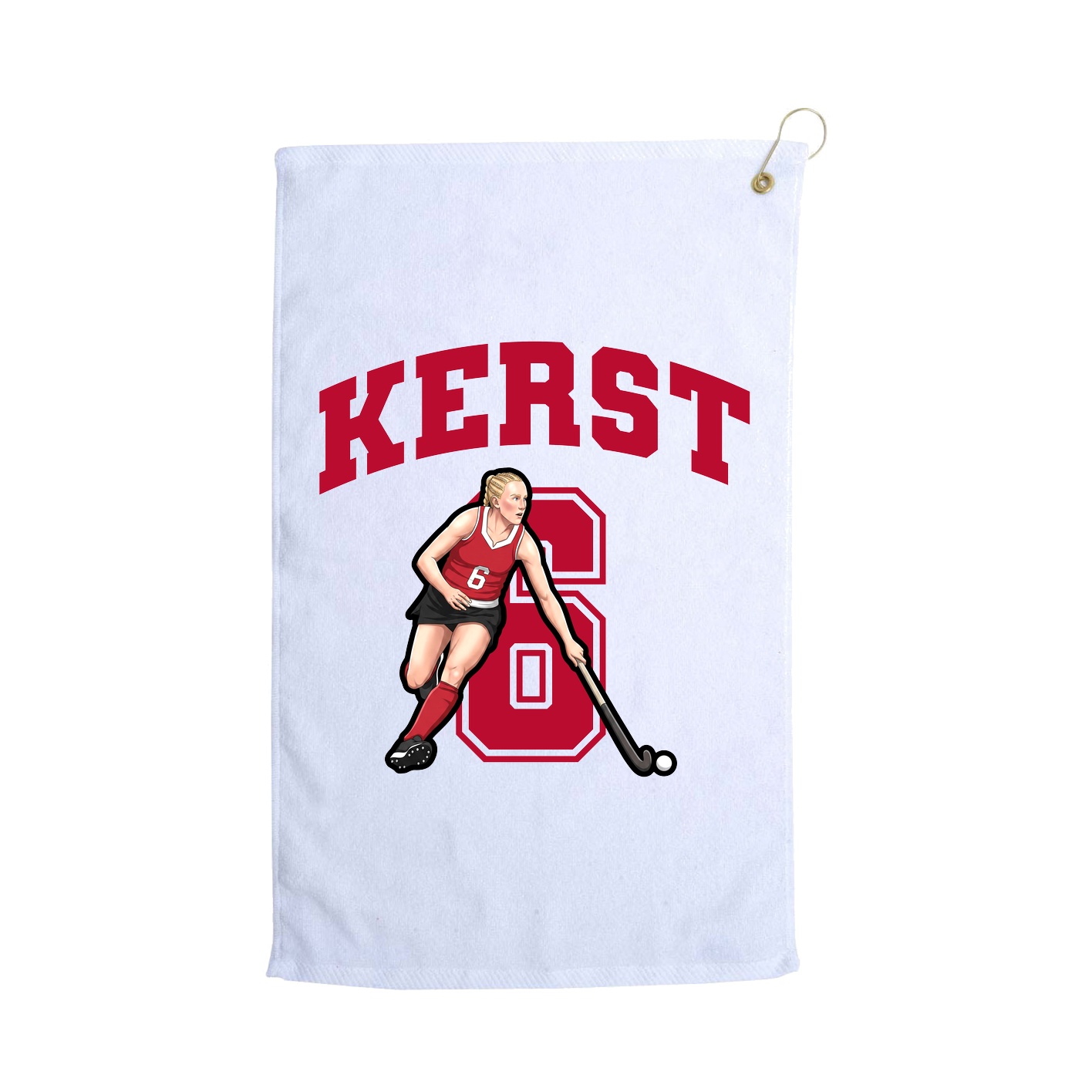 Golf Towel — Number in White