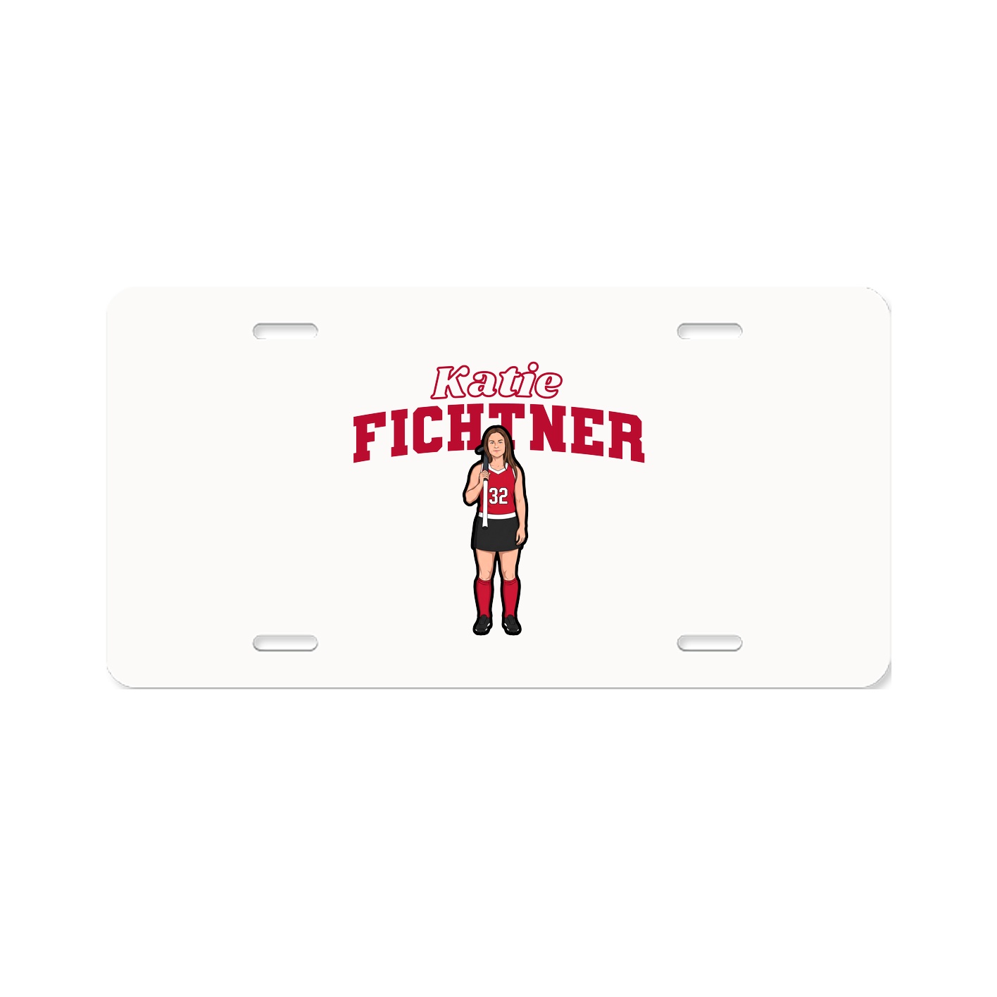 License Plate — Name Arch in Classic