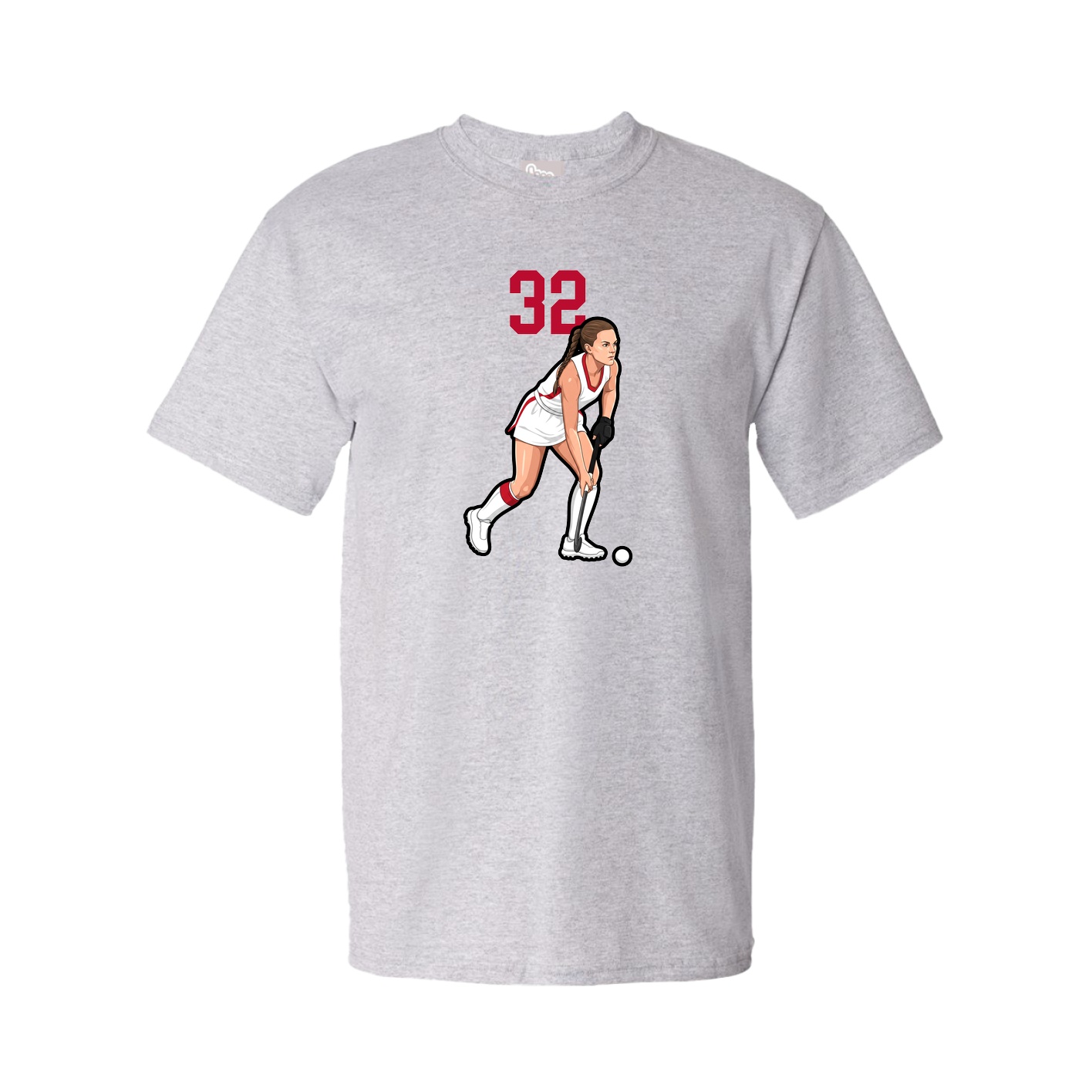 Youth Tee — Number Top in Grey