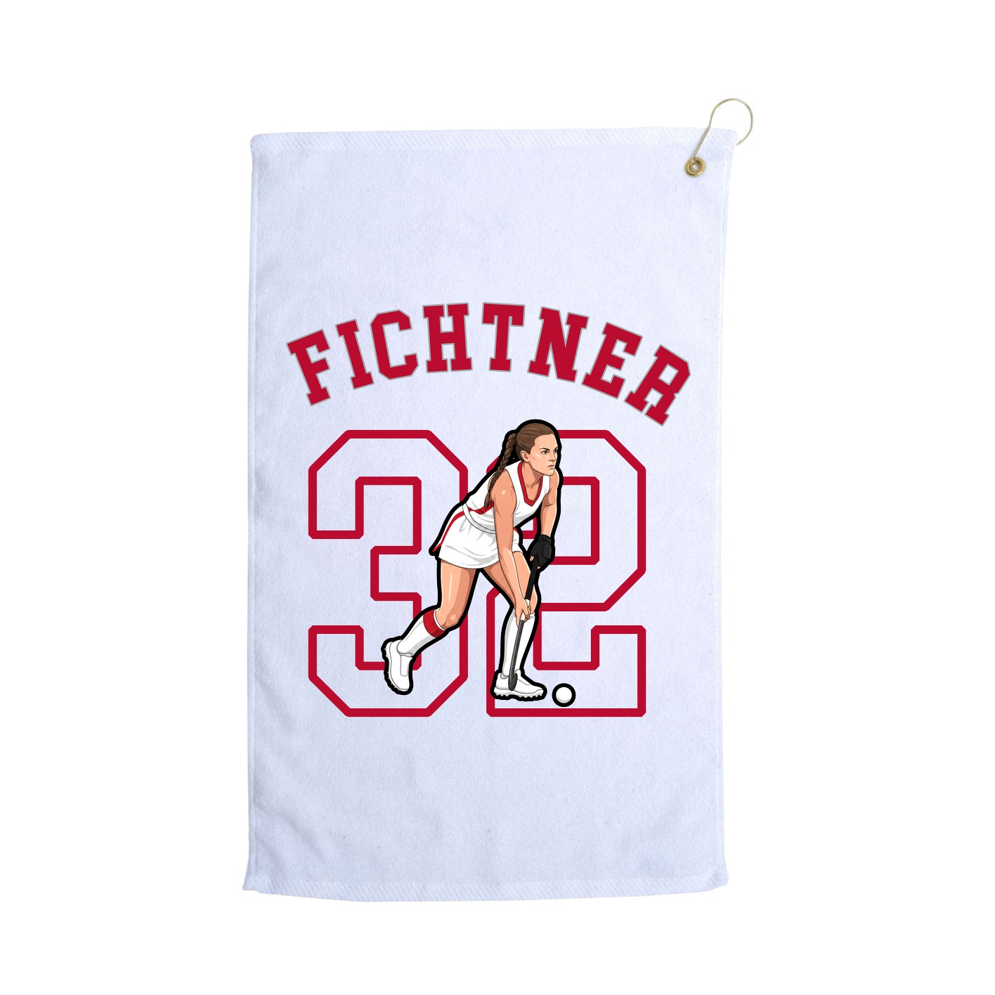 Golf Towel — Shirsey Arch in White