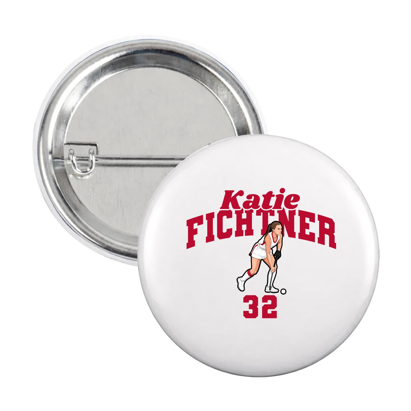 Game Day Button — Signature Arch in White