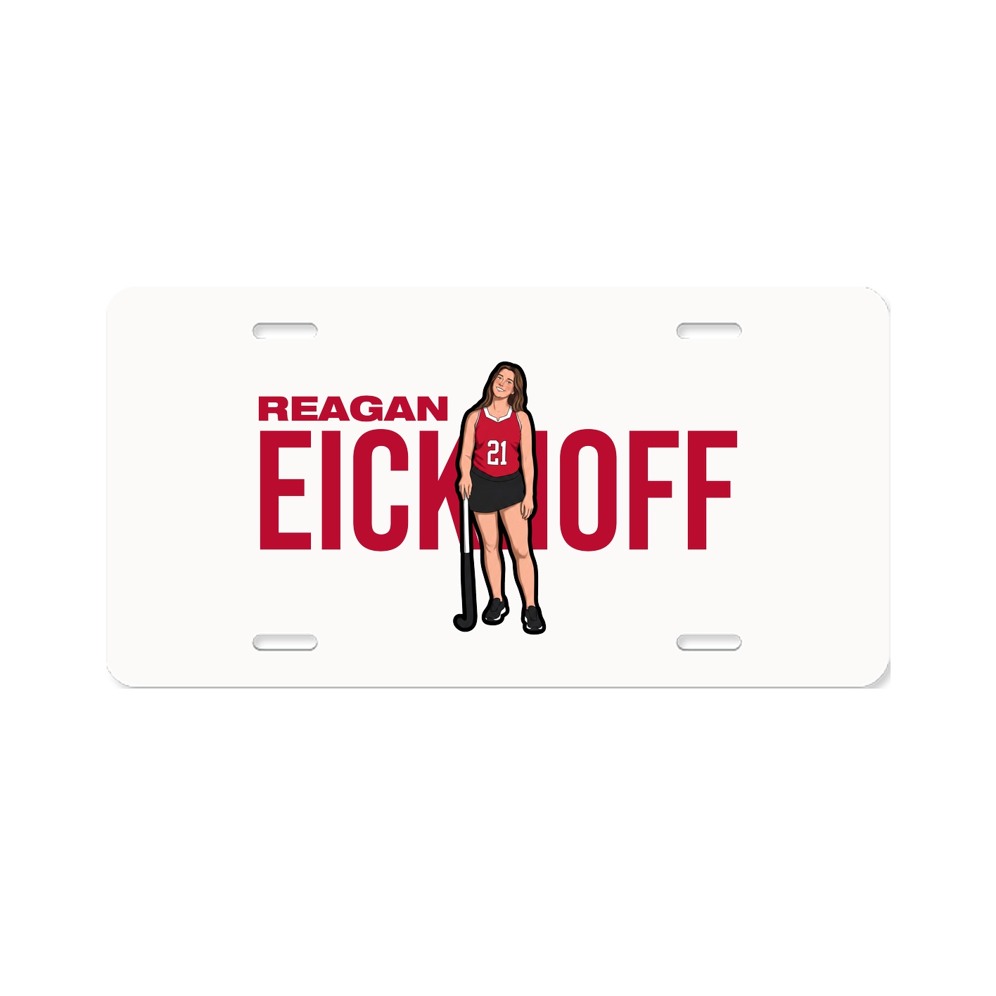 License Plate — Player Name in Classic