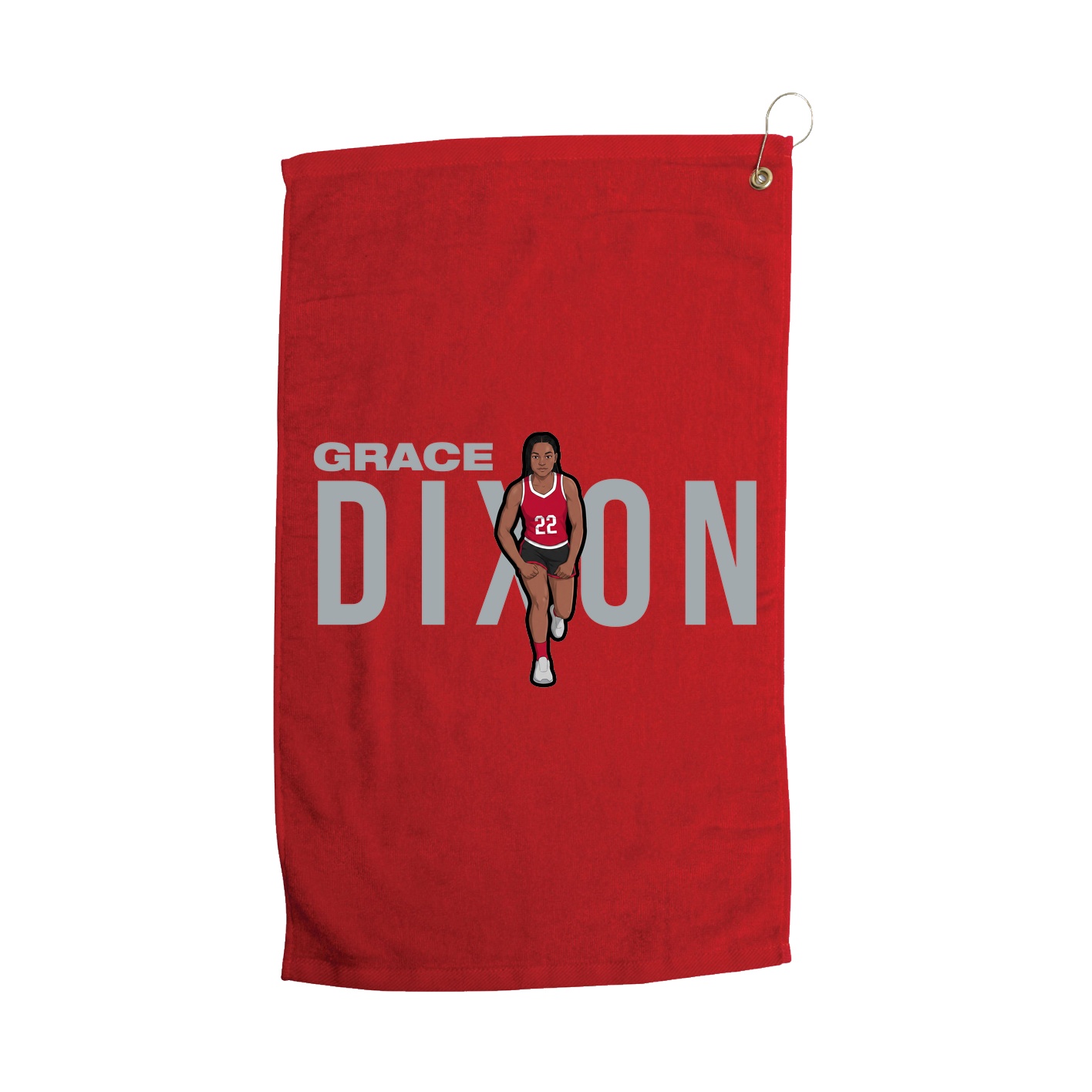 Golf Towel — Player Name in Red