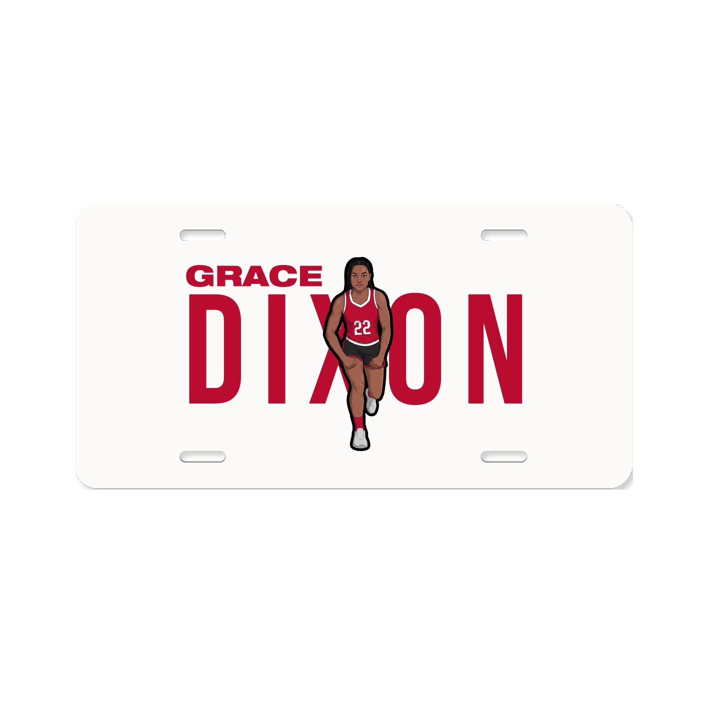 License Plate — Player Name in Classic