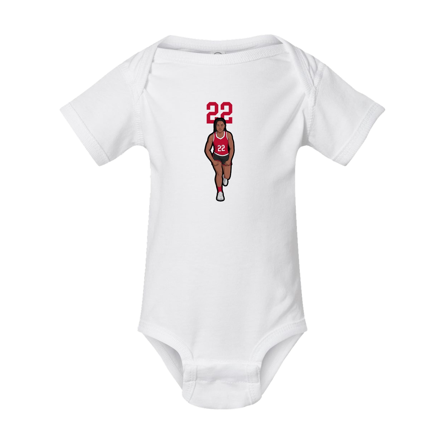 Baby Onesie — Number Top in White