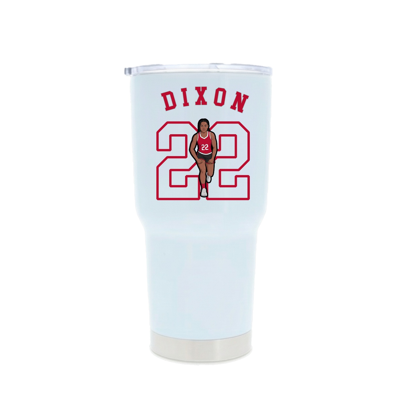 30oz Stainless Steel Tumbler — Shirsey Arch in White