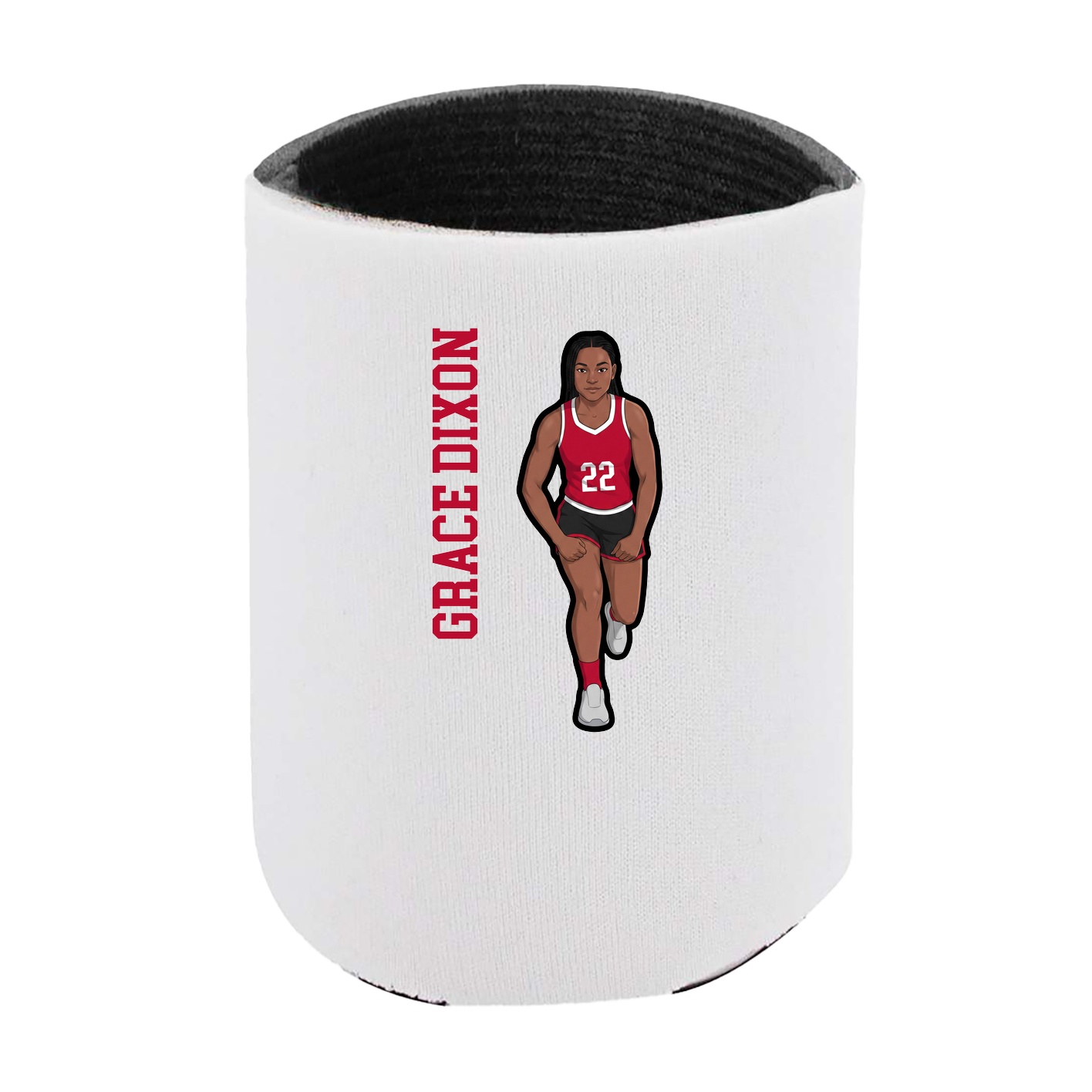 Can Holder — Name Vertical in White