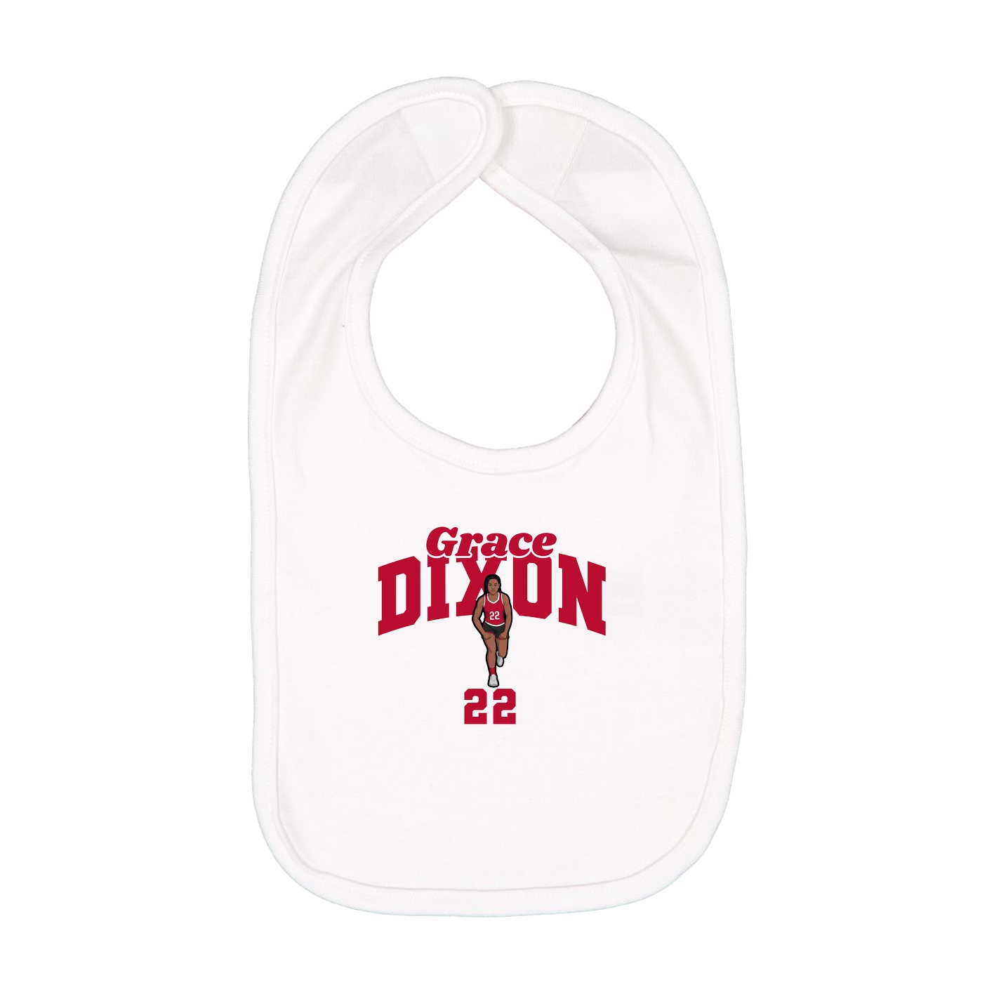 Infant Bib — Signature Arch in White