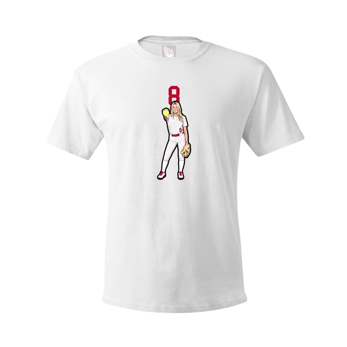 Tee — Number Top in White