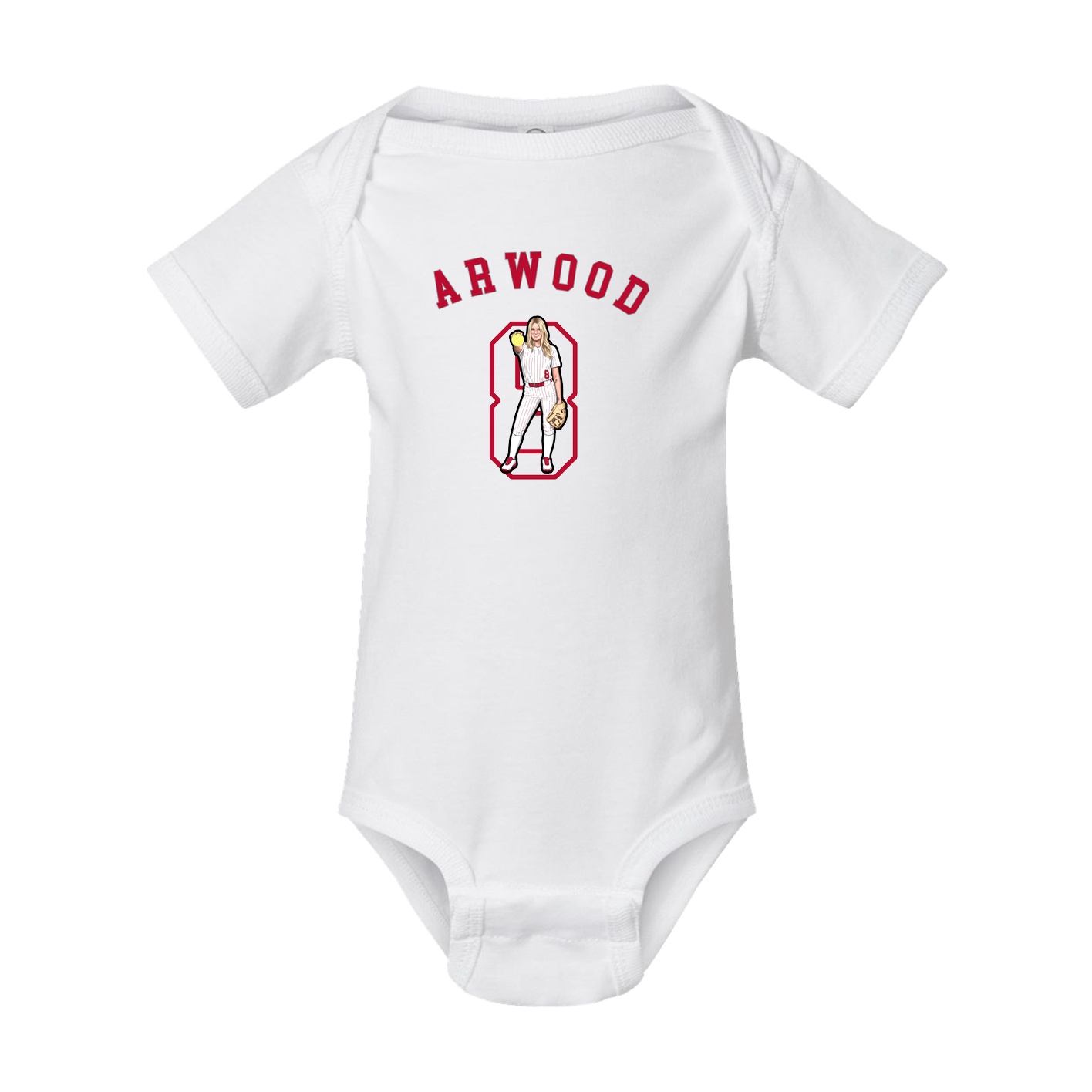 Baby Onesie — Shirsey Arch in White