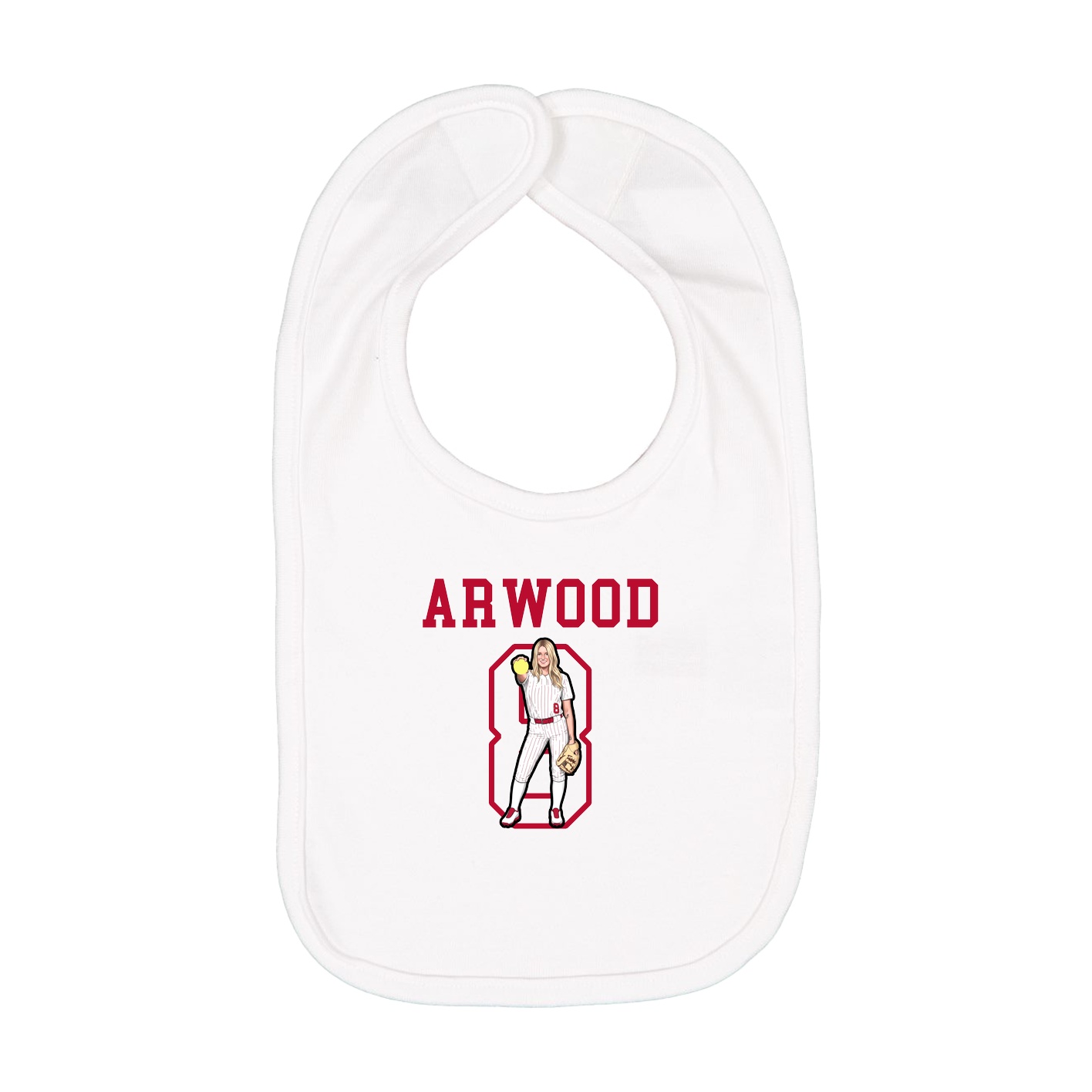 Infant Bib — Shirsey in White