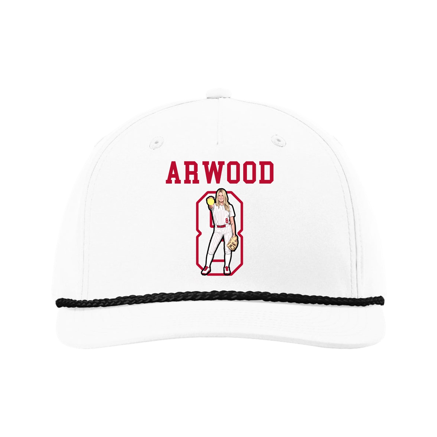 Five-Panel Classic Rope Cap — Shirsey in White