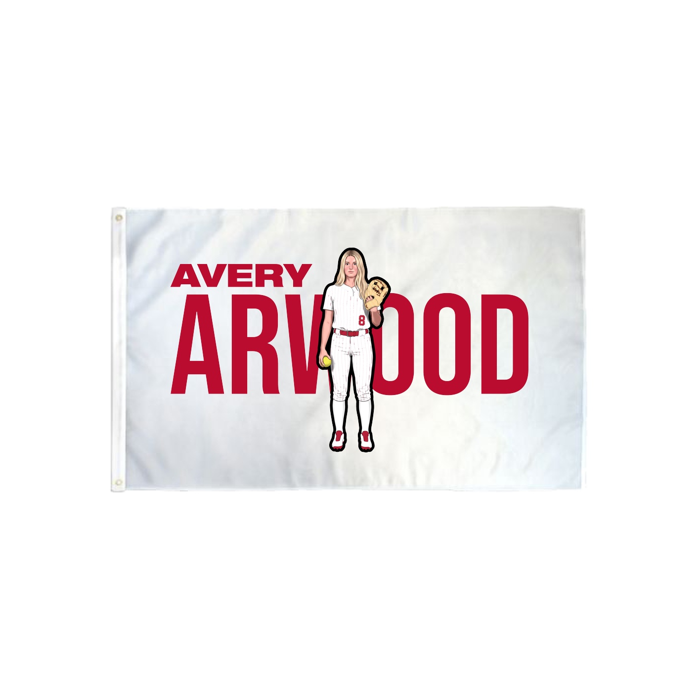 3x5 Flag — Player Name in Classic