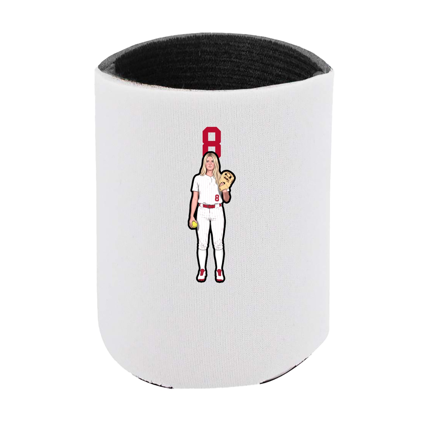 Can Holder — Number Top in White