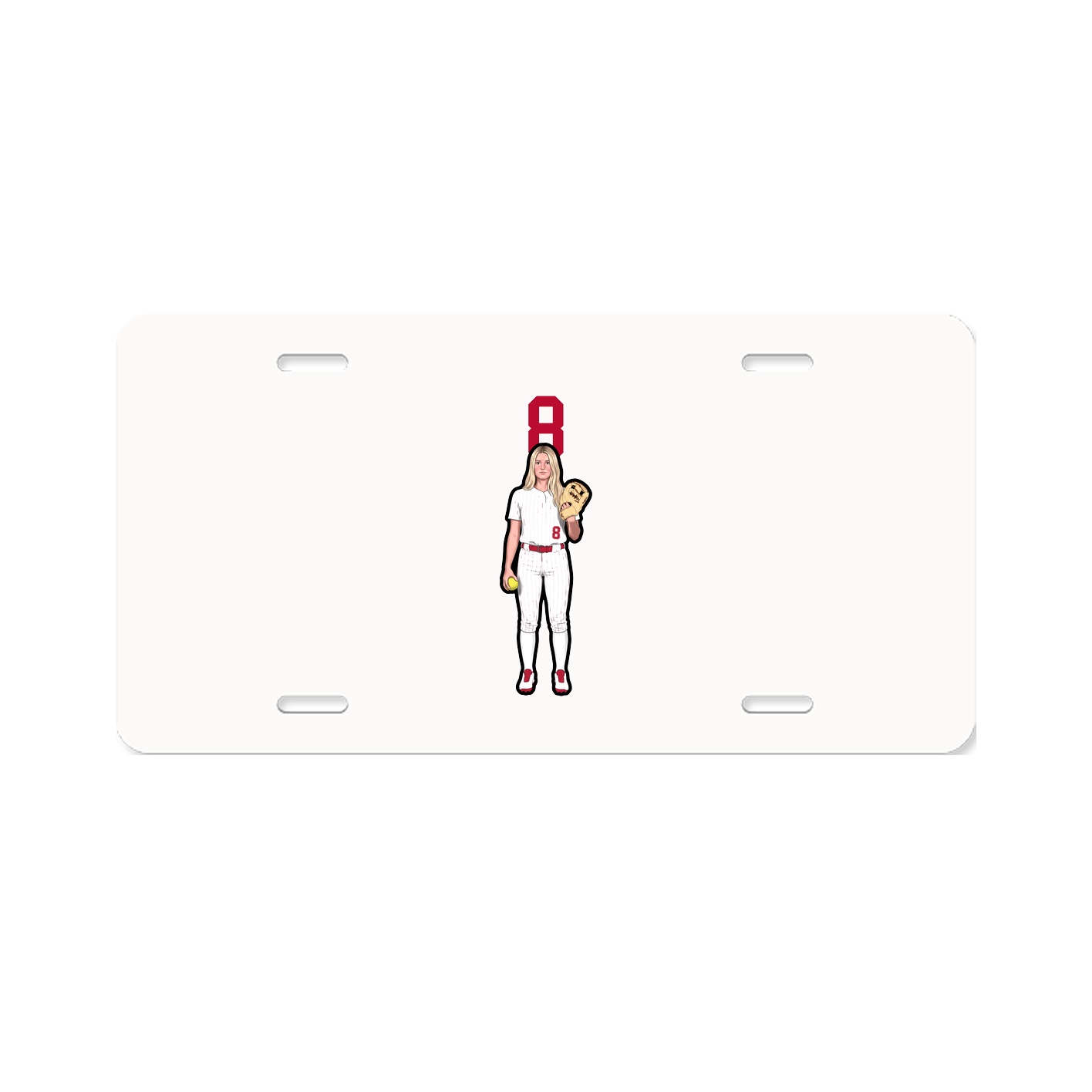 License Plate — Number Top in Classic