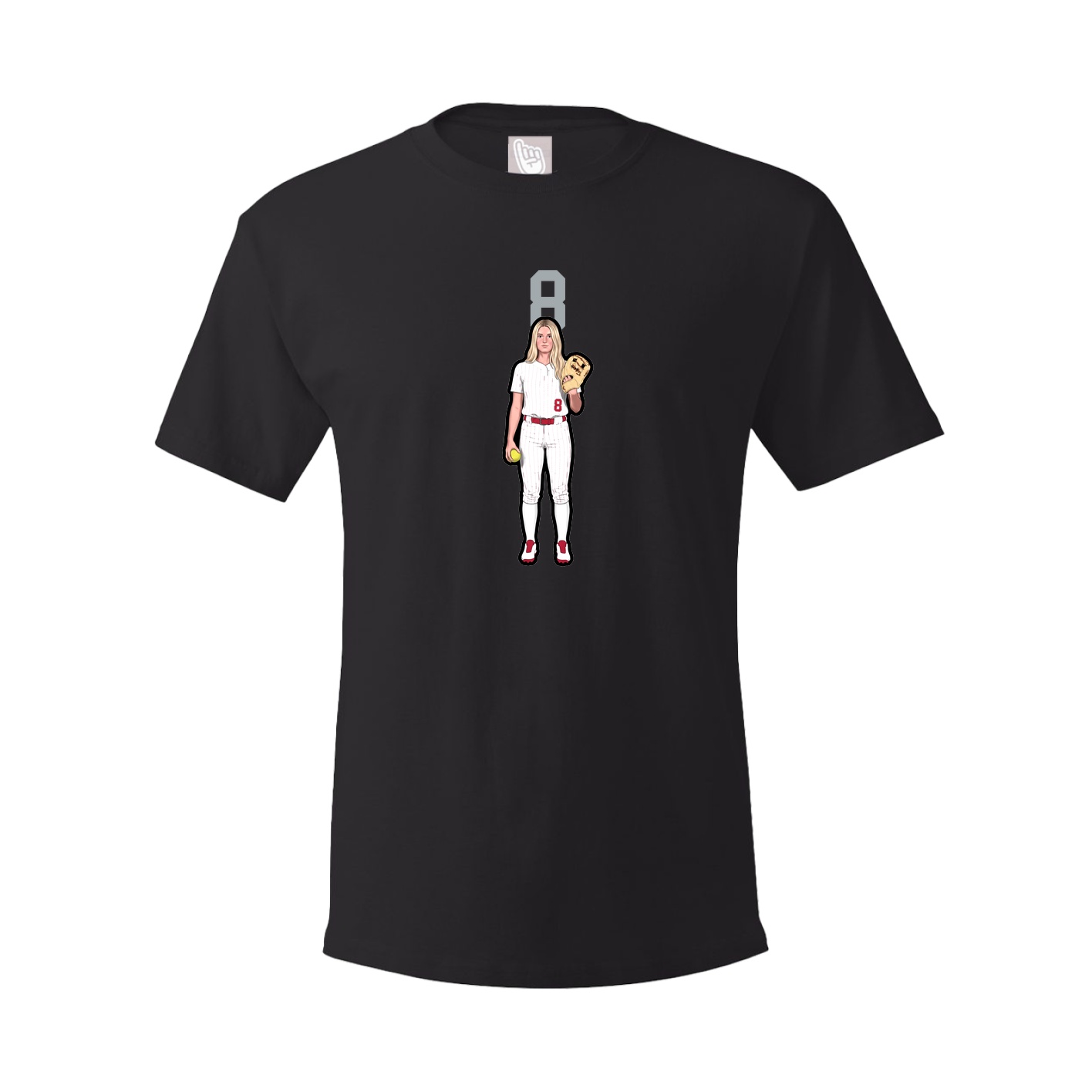Tee — Number Top in Black