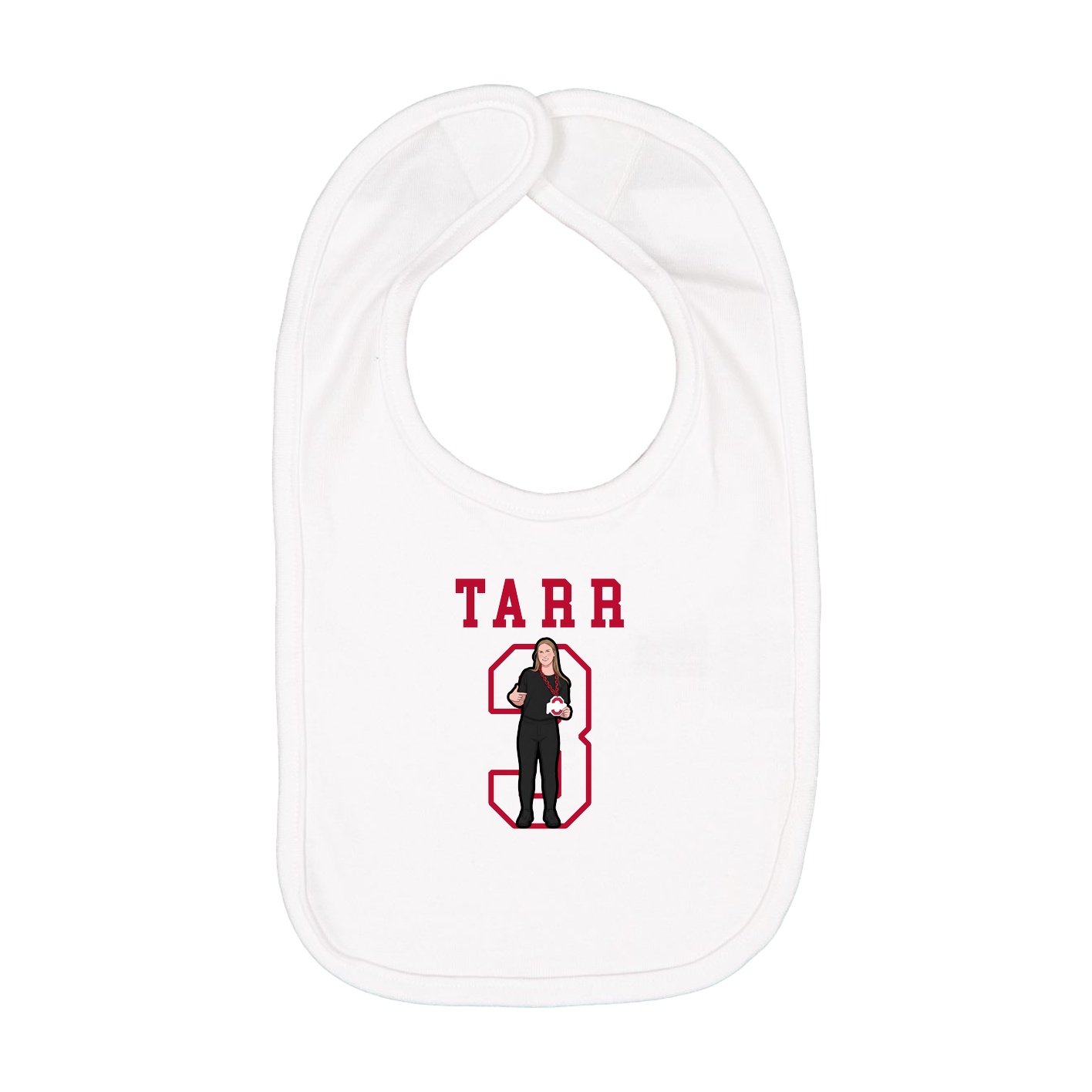 Infant Bib — Shirsey in White