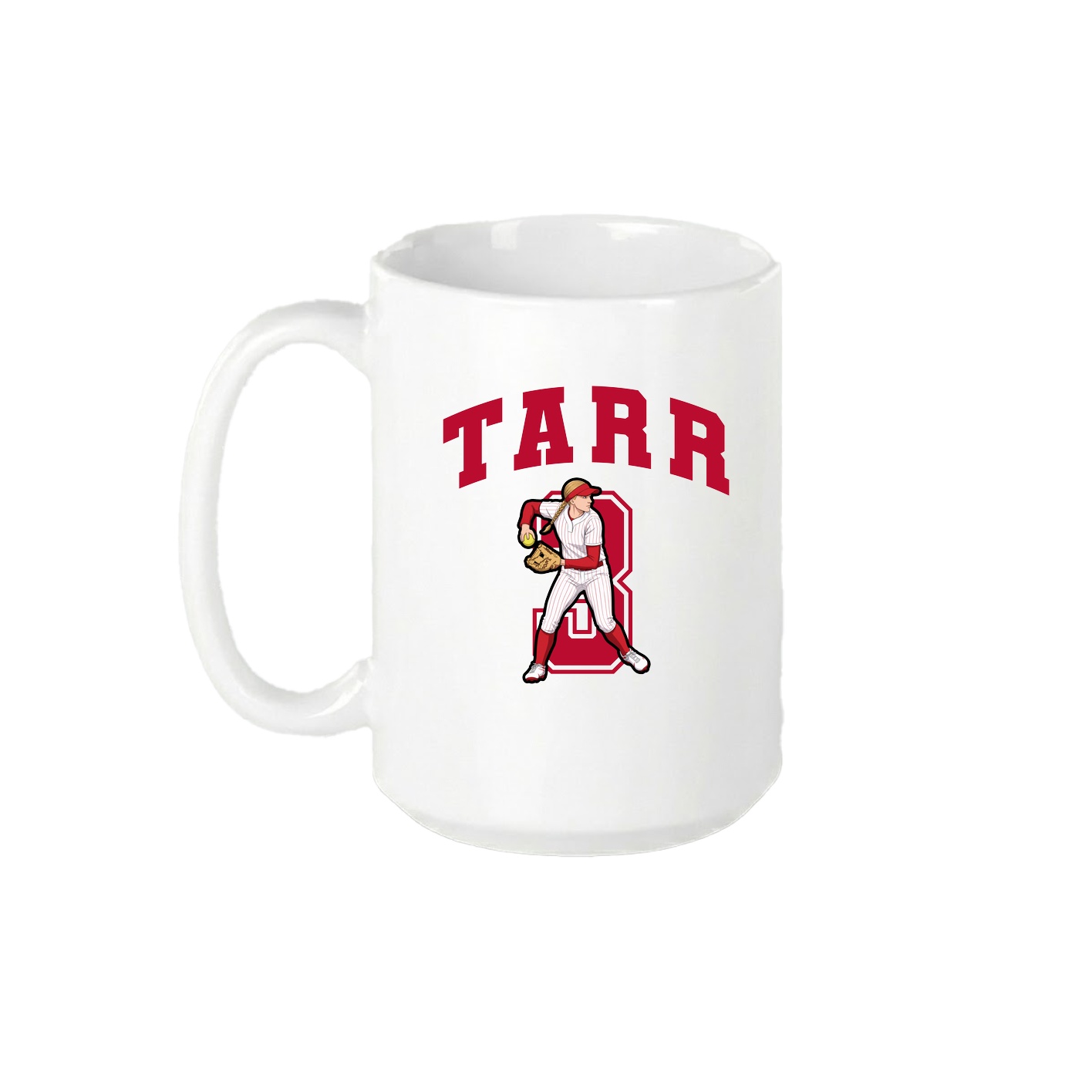 15oz Coffee Mug — Number in White