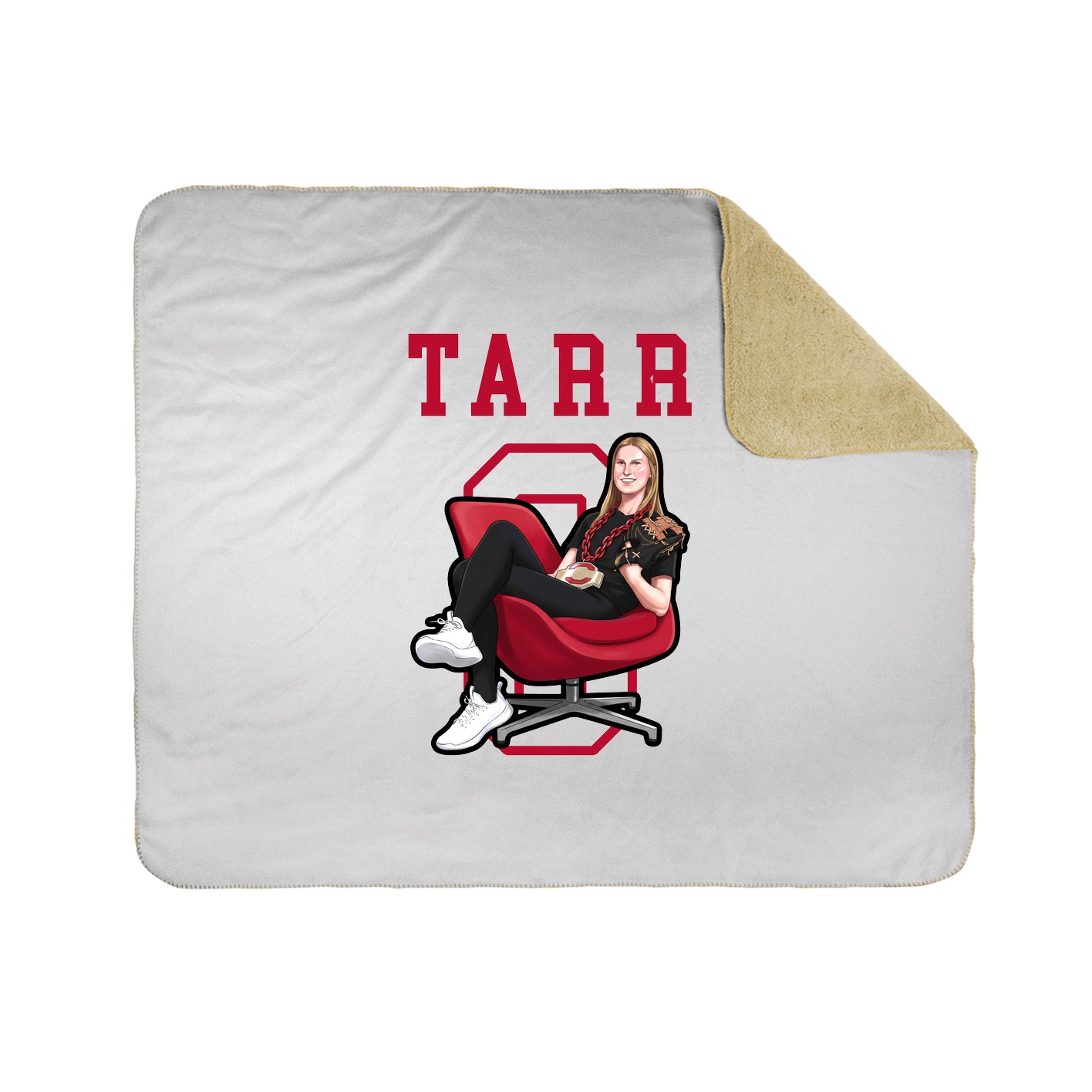 Throw Blanket — Shirsey in White