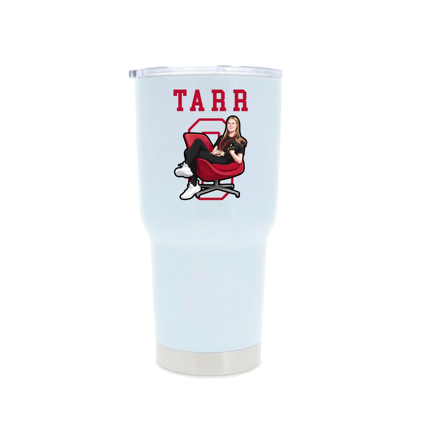 30oz Stainless Steel Tumbler — Shirsey in White