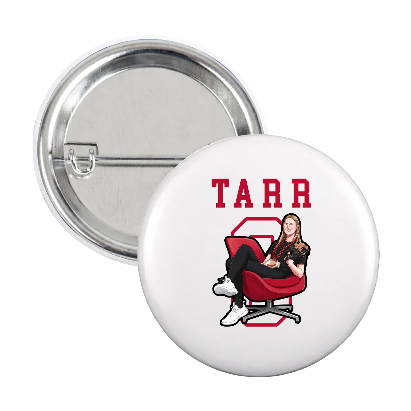 Game Day Button — Shirsey in White