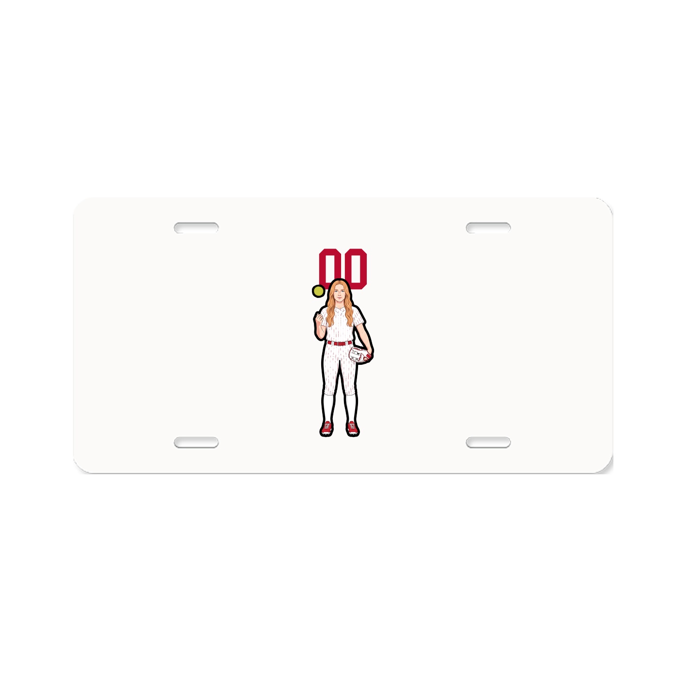 License Plate — Number Top in Classic