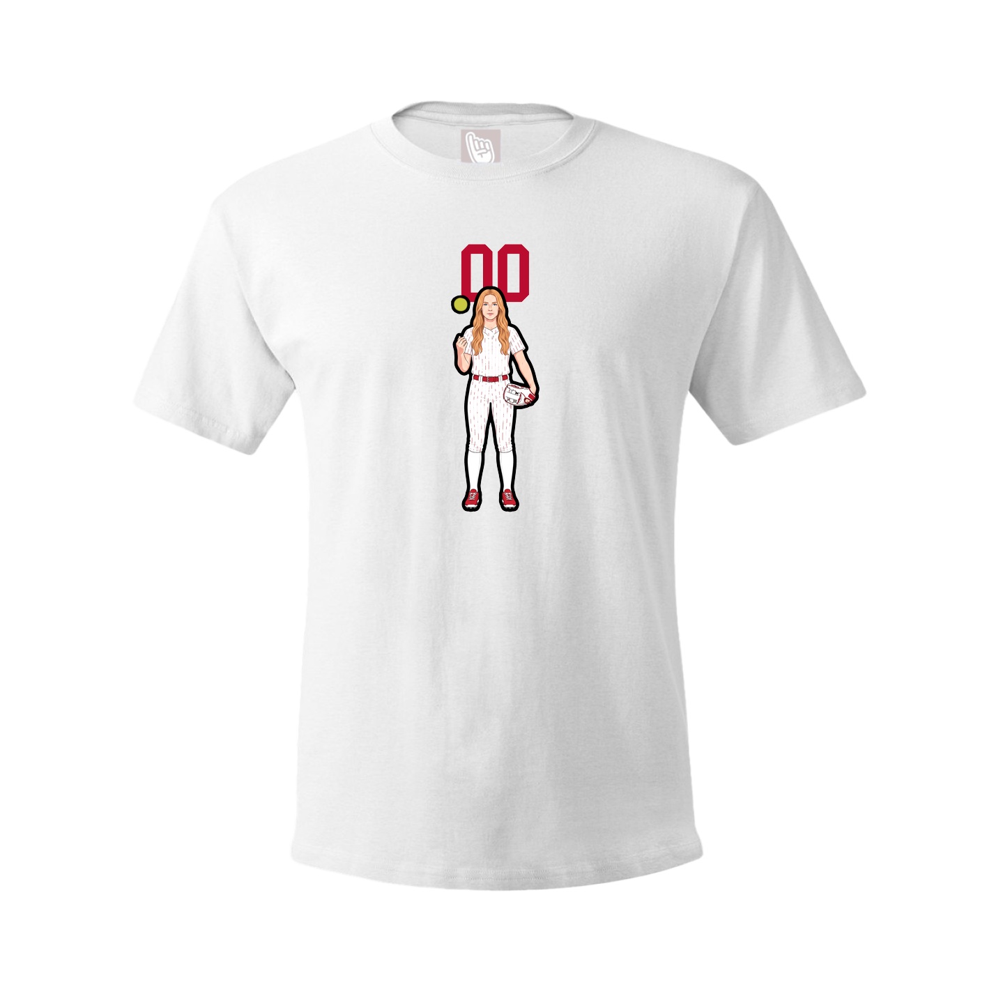 Tee — Number Top in White