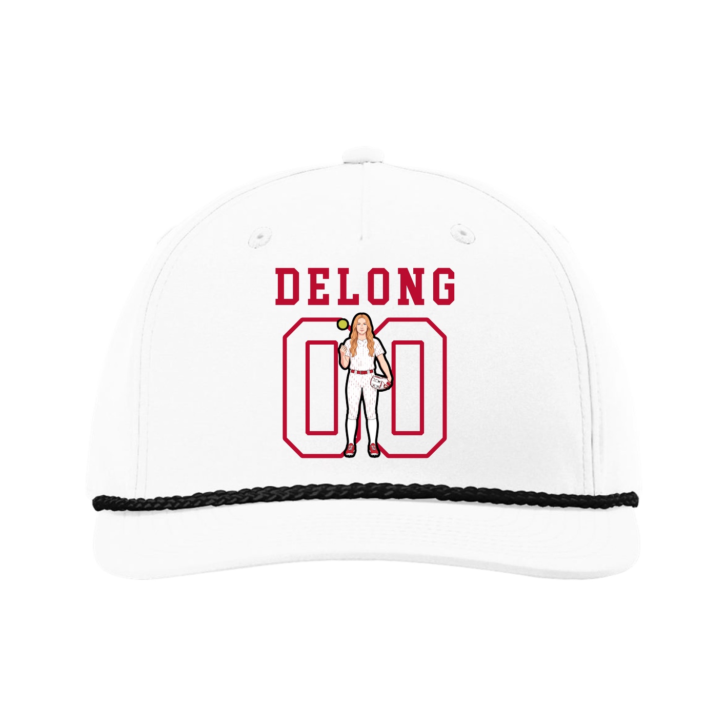 Five-Panel Classic Rope Cap — Shirsey in White