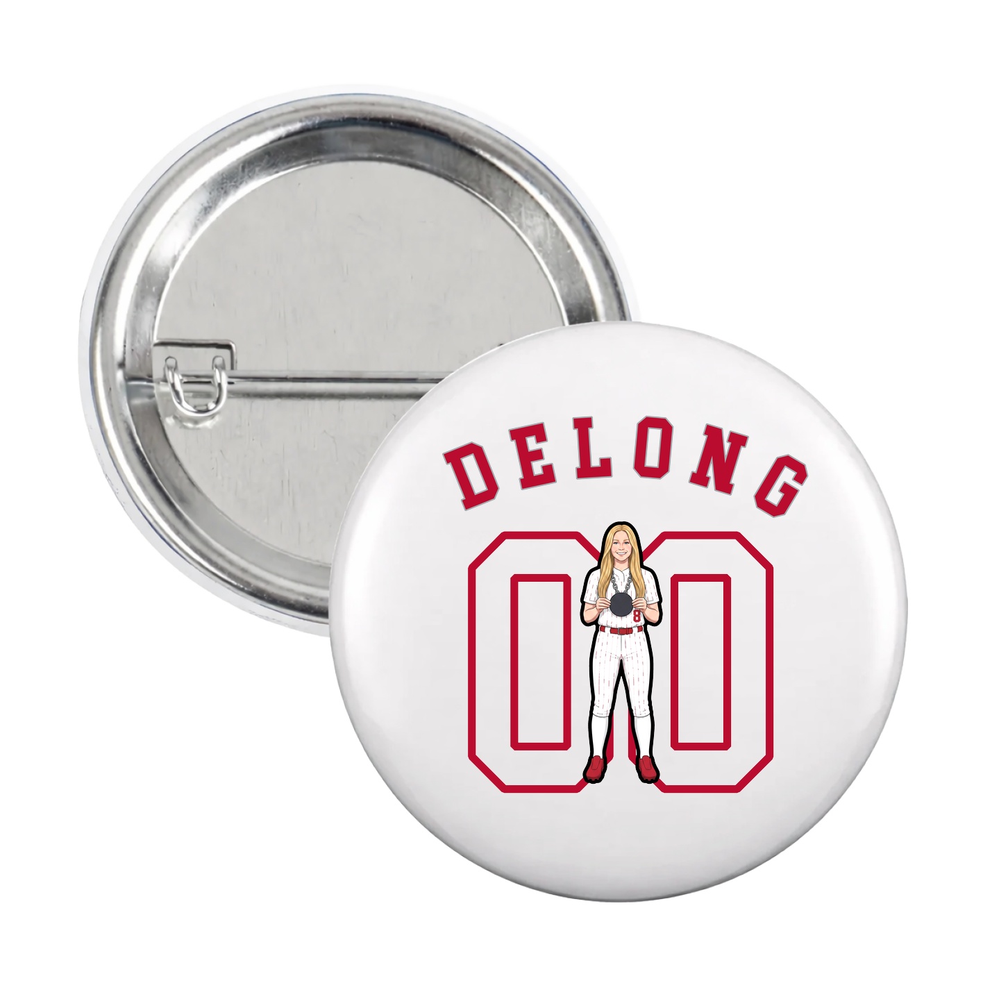 Game Day Button — Shirsey Arch in White