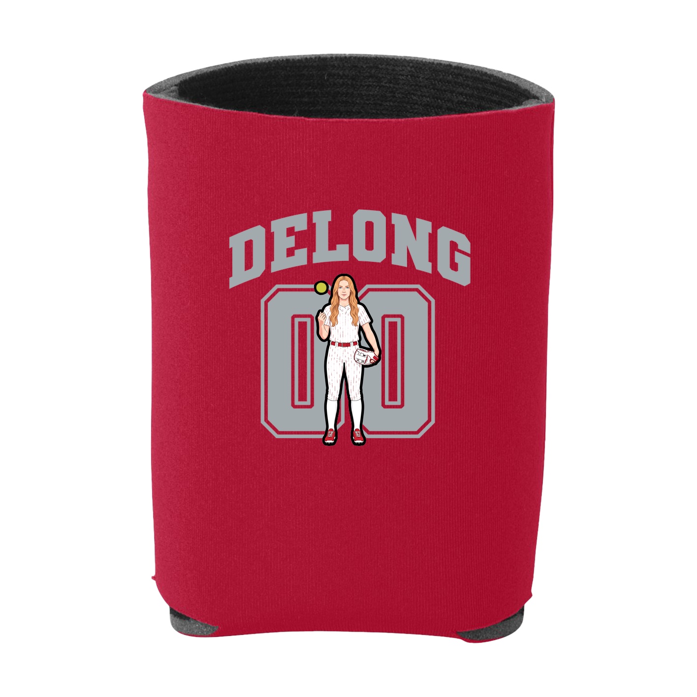 Can Holder — Number in Red