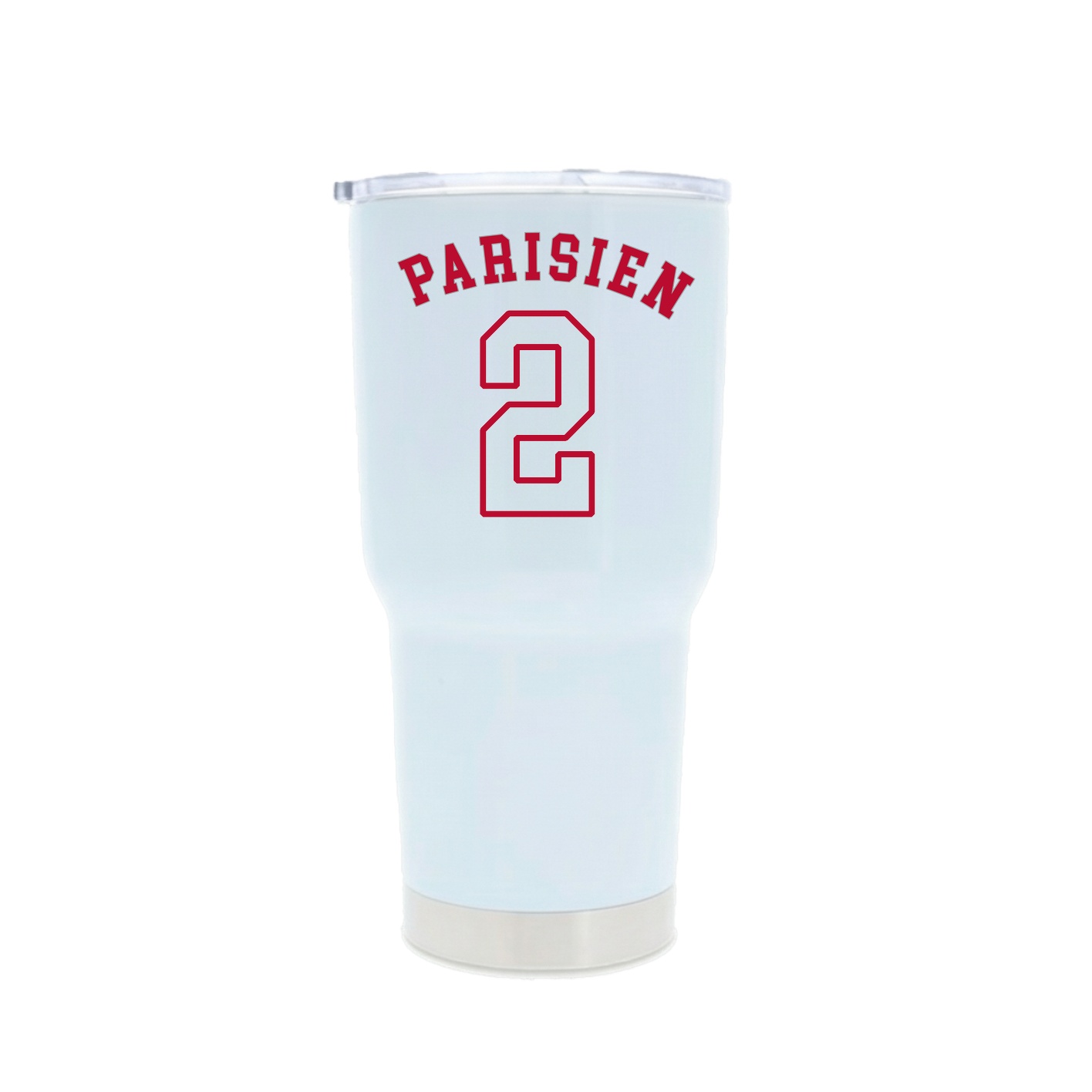 30oz Stainless Steel Tumbler — Shirsey Arch in White