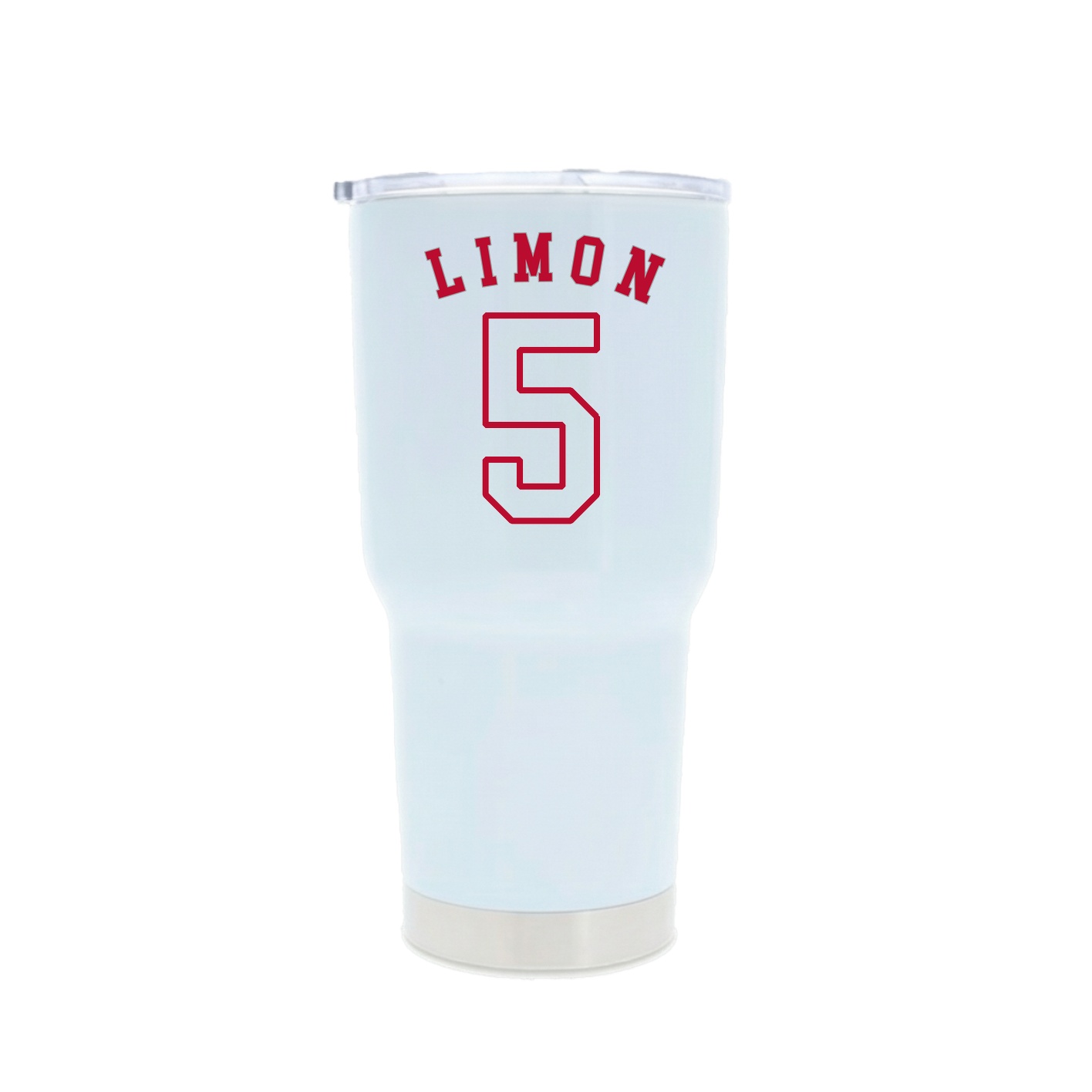 30oz Stainless Steel Tumbler — Shirsey Arch in White