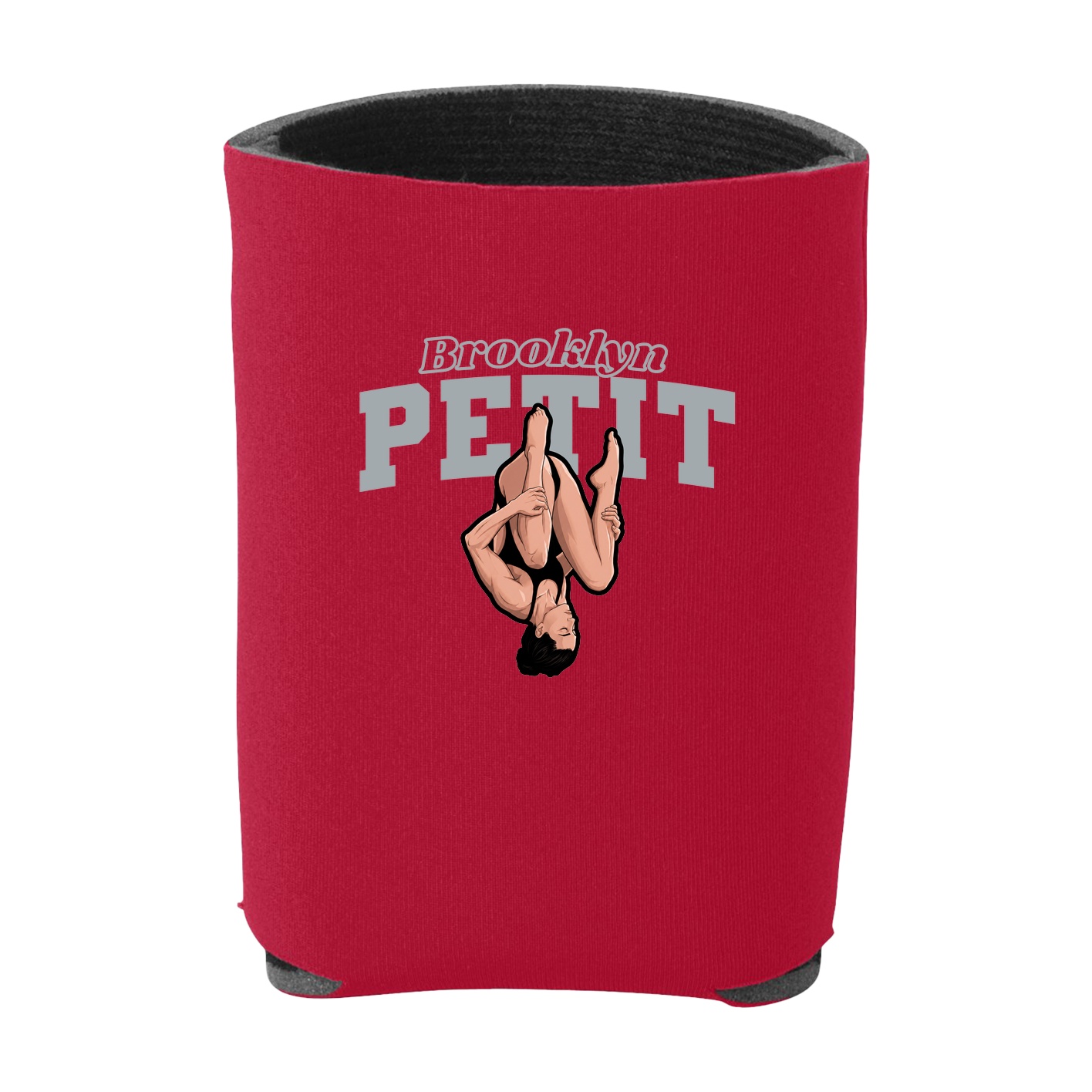 Can Holder — Name Arch in Red