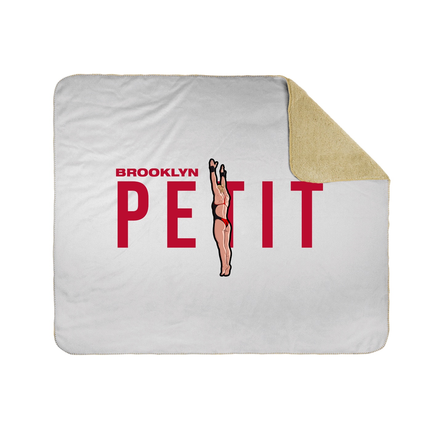 Throw Blanket — Player Name in White