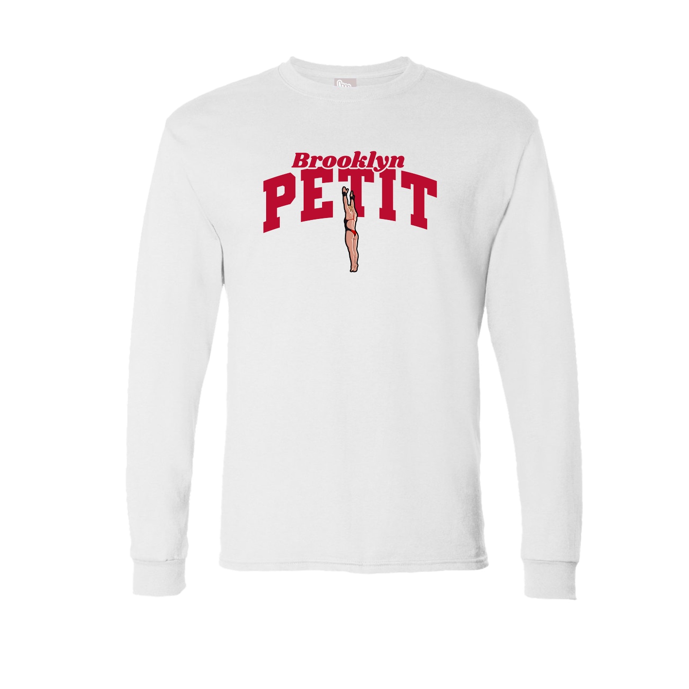 Long Sleeve Tee — Signature Arch in White