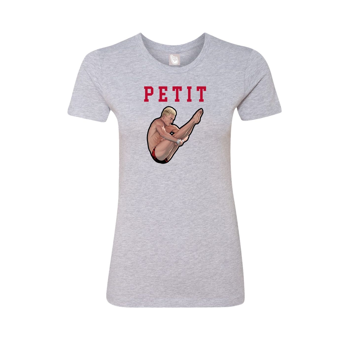 Fitted Women's Tee — Shirsey in Grey