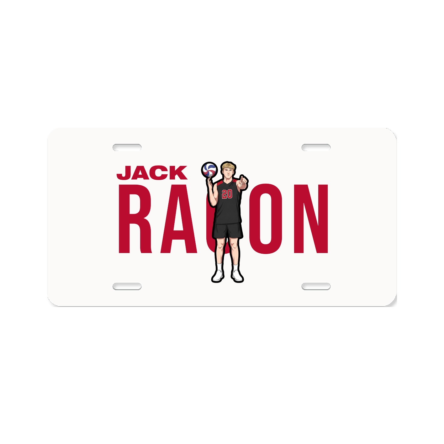 License Plate — Player Name in Classic