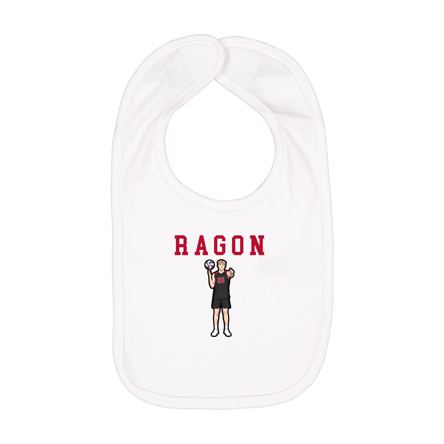 Infant Bib — Shirsey in White