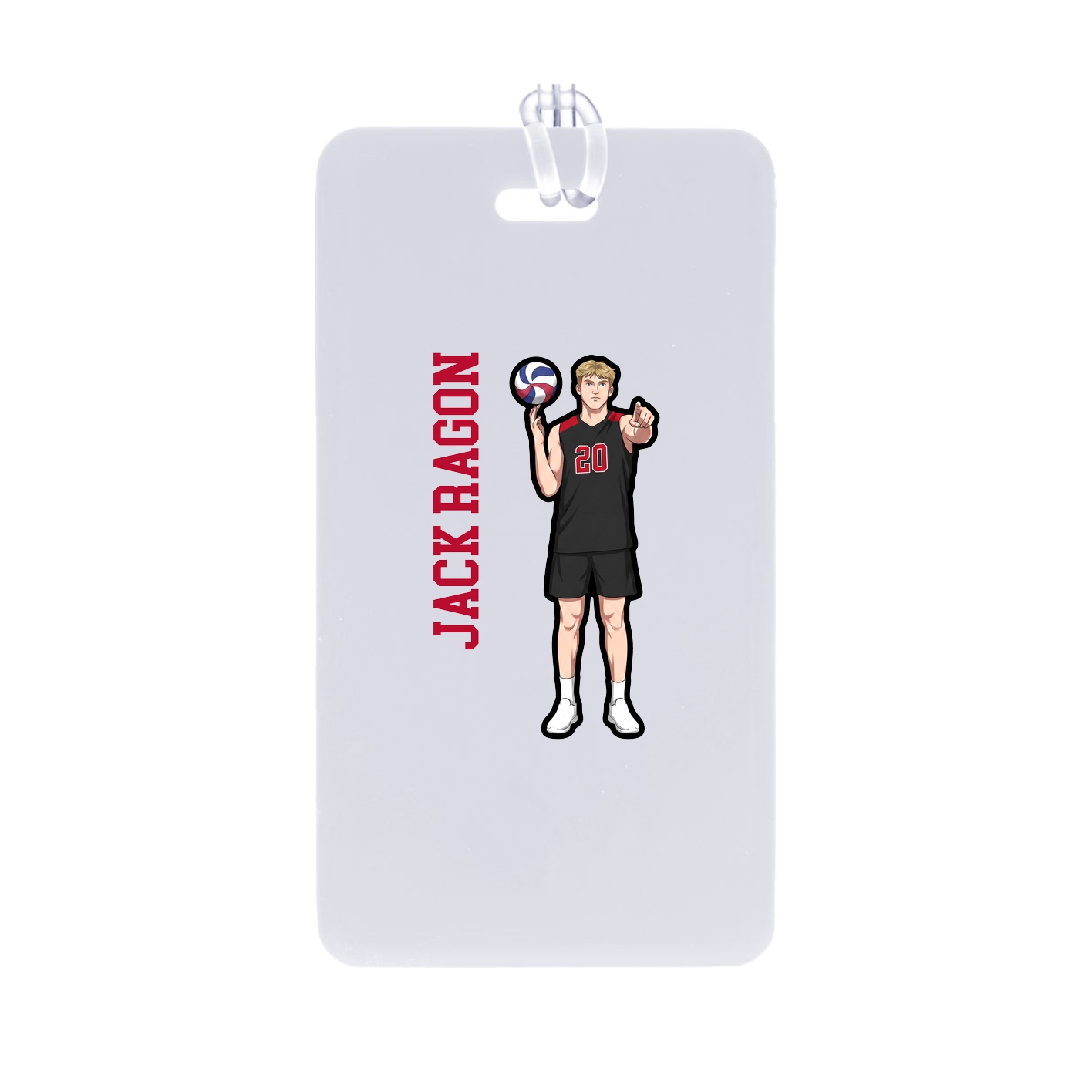 Bag Tag — Name Vertical in Classic