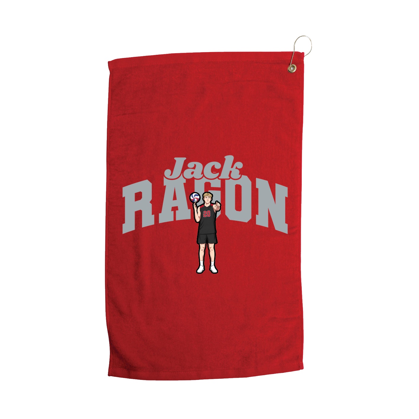 Golf Towel — Signature Arch in Red