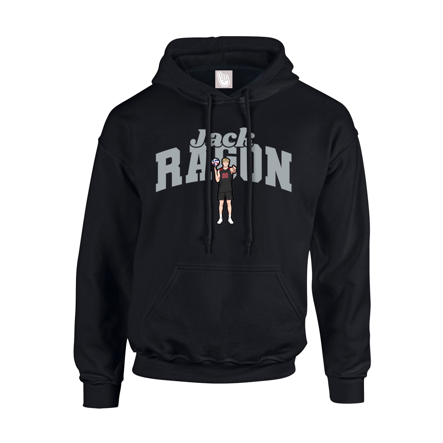 Hoodie — Signature Arch in Black