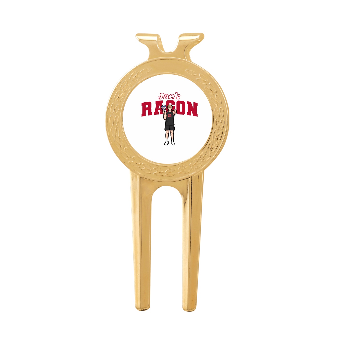 Divot Tool with Ball Marker — Name Arch in Classic