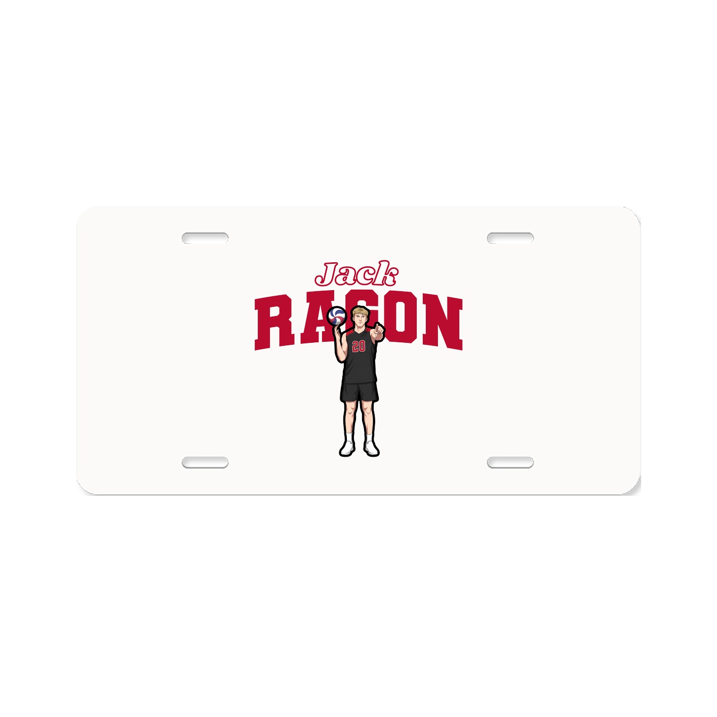 License Plate — Name Arch in Classic